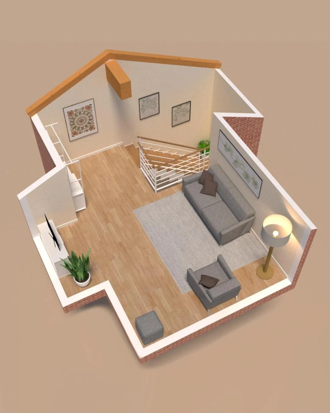 Floor plan in Ca' Degli Antichi Giardini Apartments