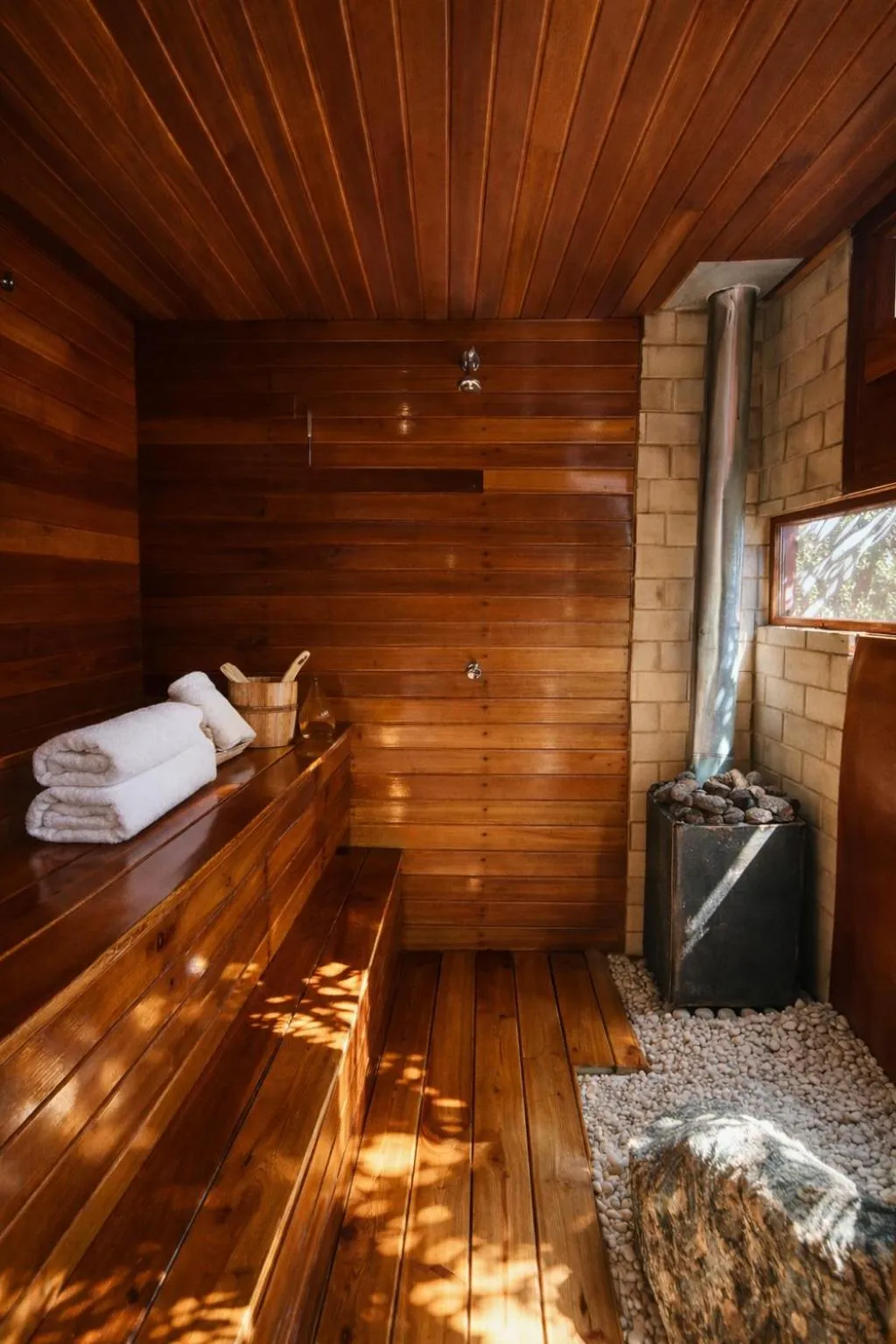 Sauna, Bed in Vila Abaton