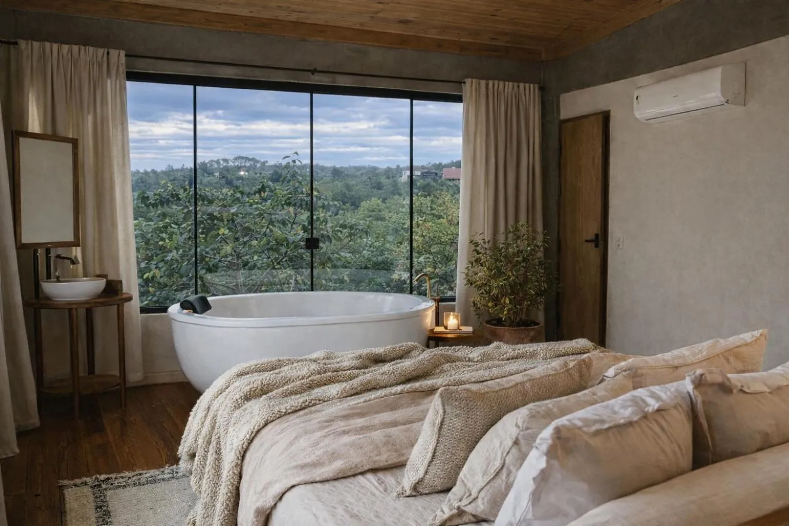 Bedroom, Bed in Vila Abaton