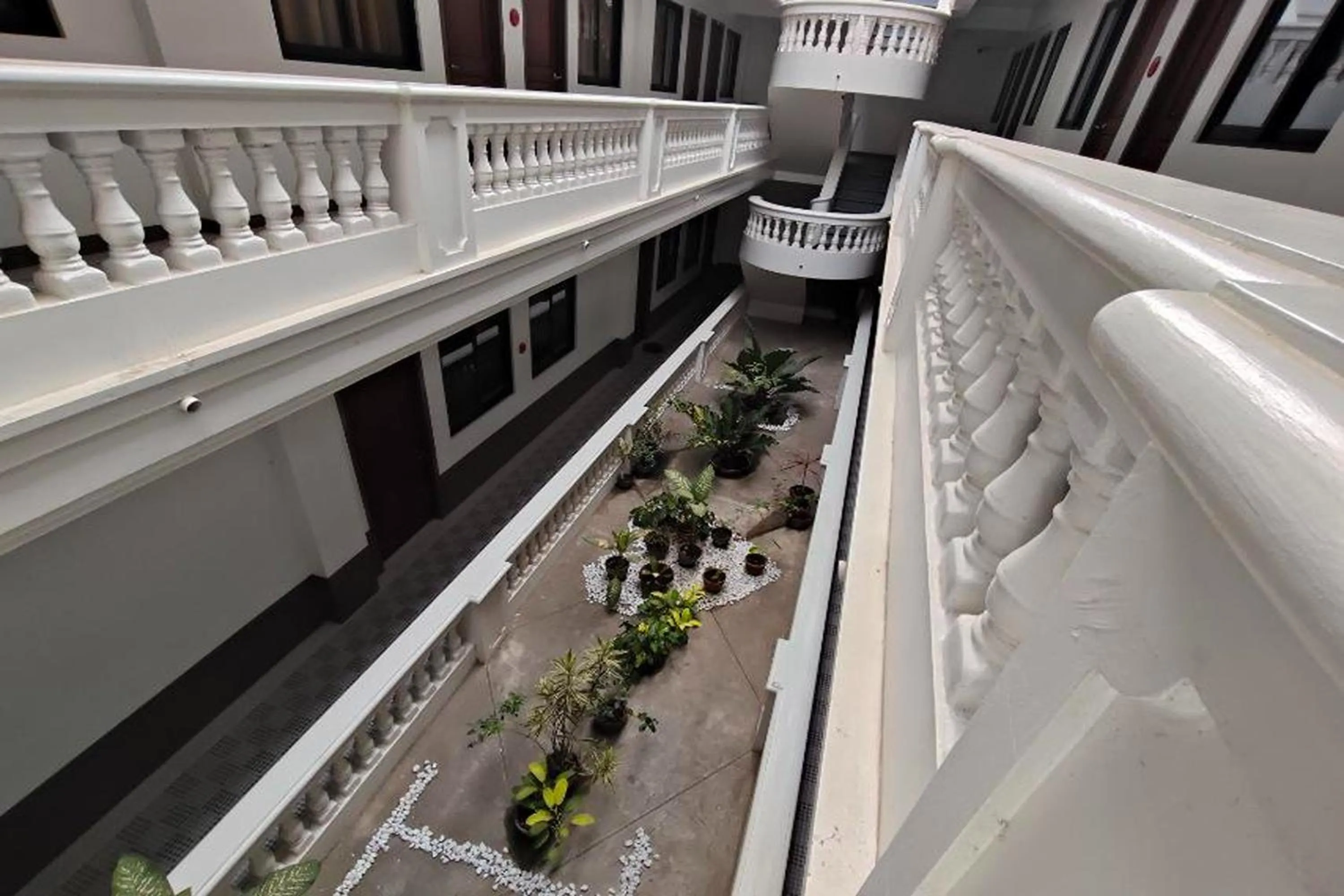 Balcony/Terrace in Benediktus Pilgerhaus Inn Vigan