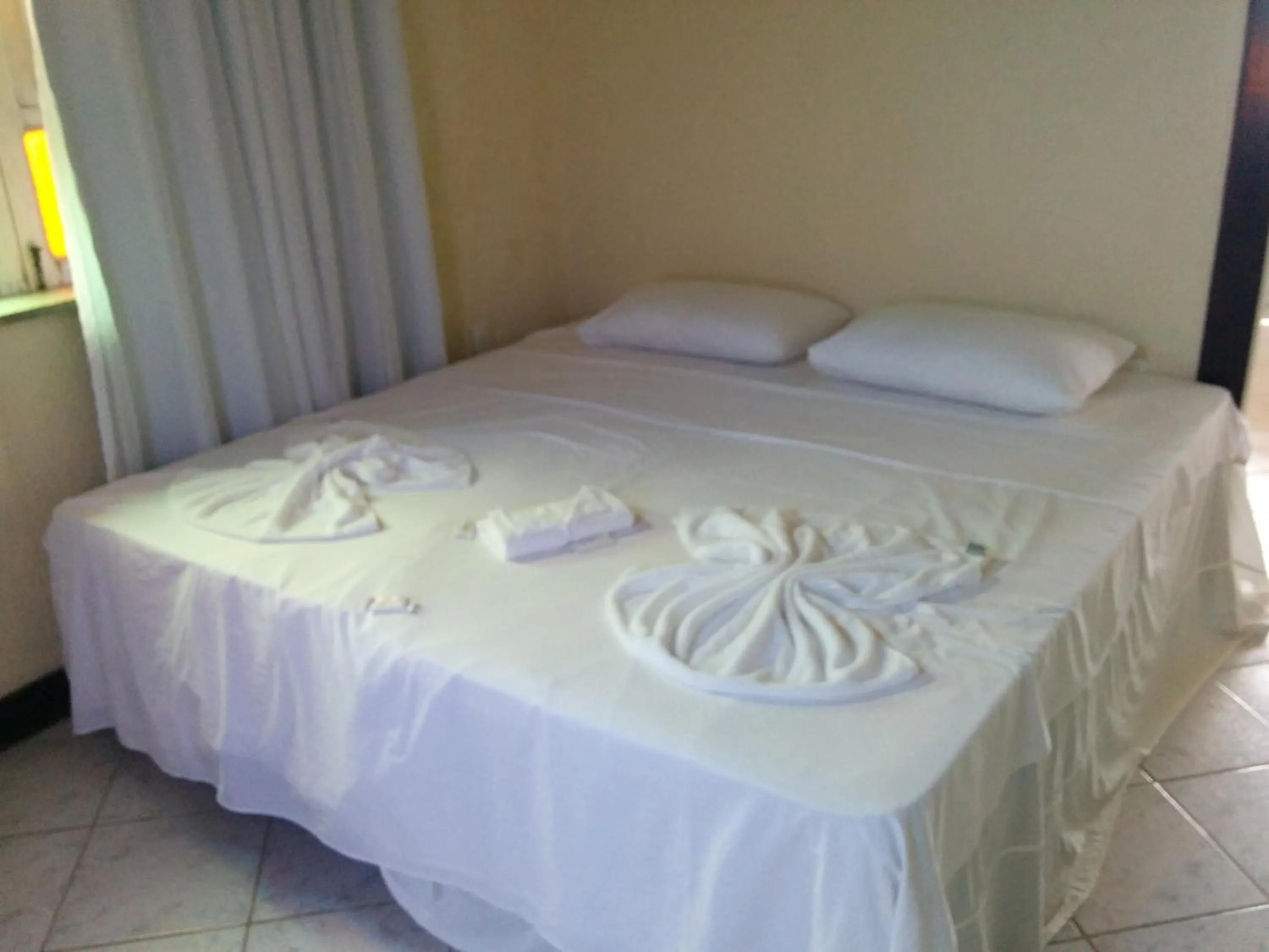 Bed in Pousada Norage