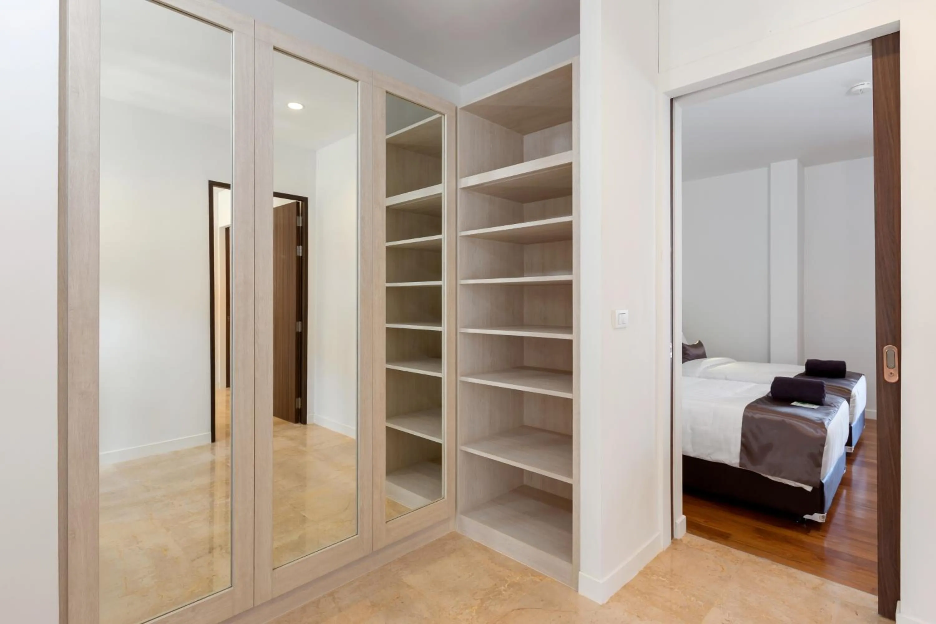 Bed in X10 Seaview Suites at Panwa Beach