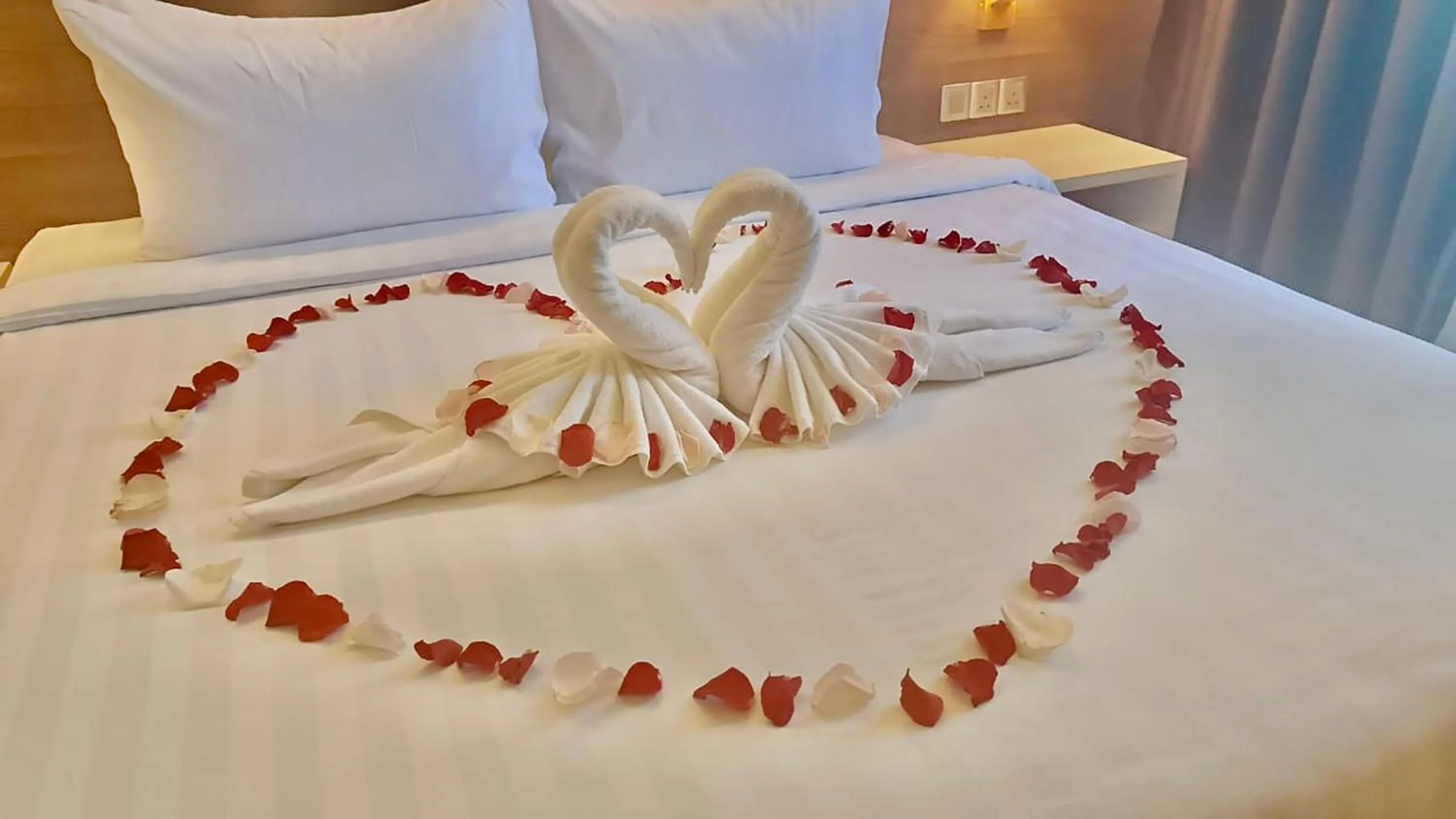 Decorative detail, Bed in Hotel Tamara Melaka