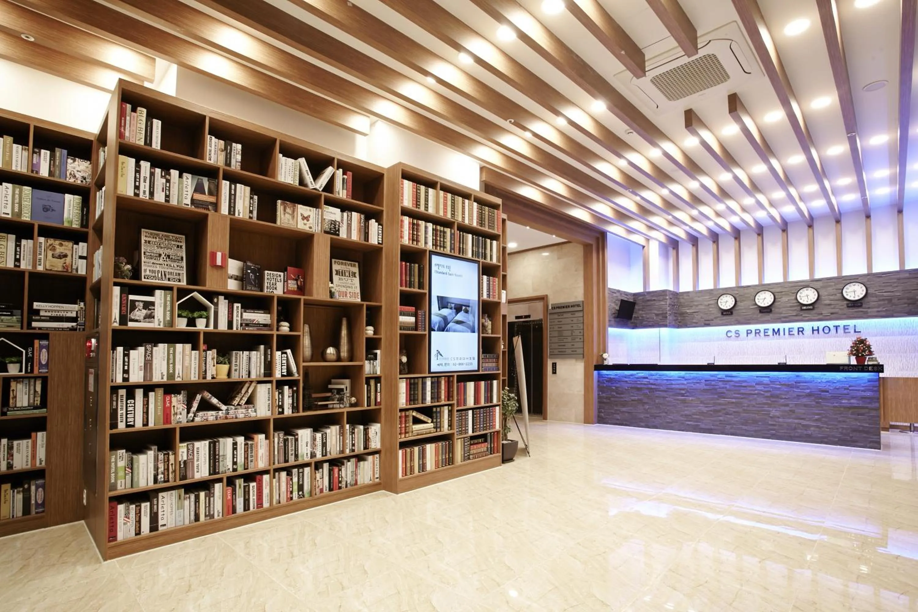 Library in CS Premier Hotel