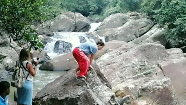 group of guests in Mount Crest Inn Deniyaya