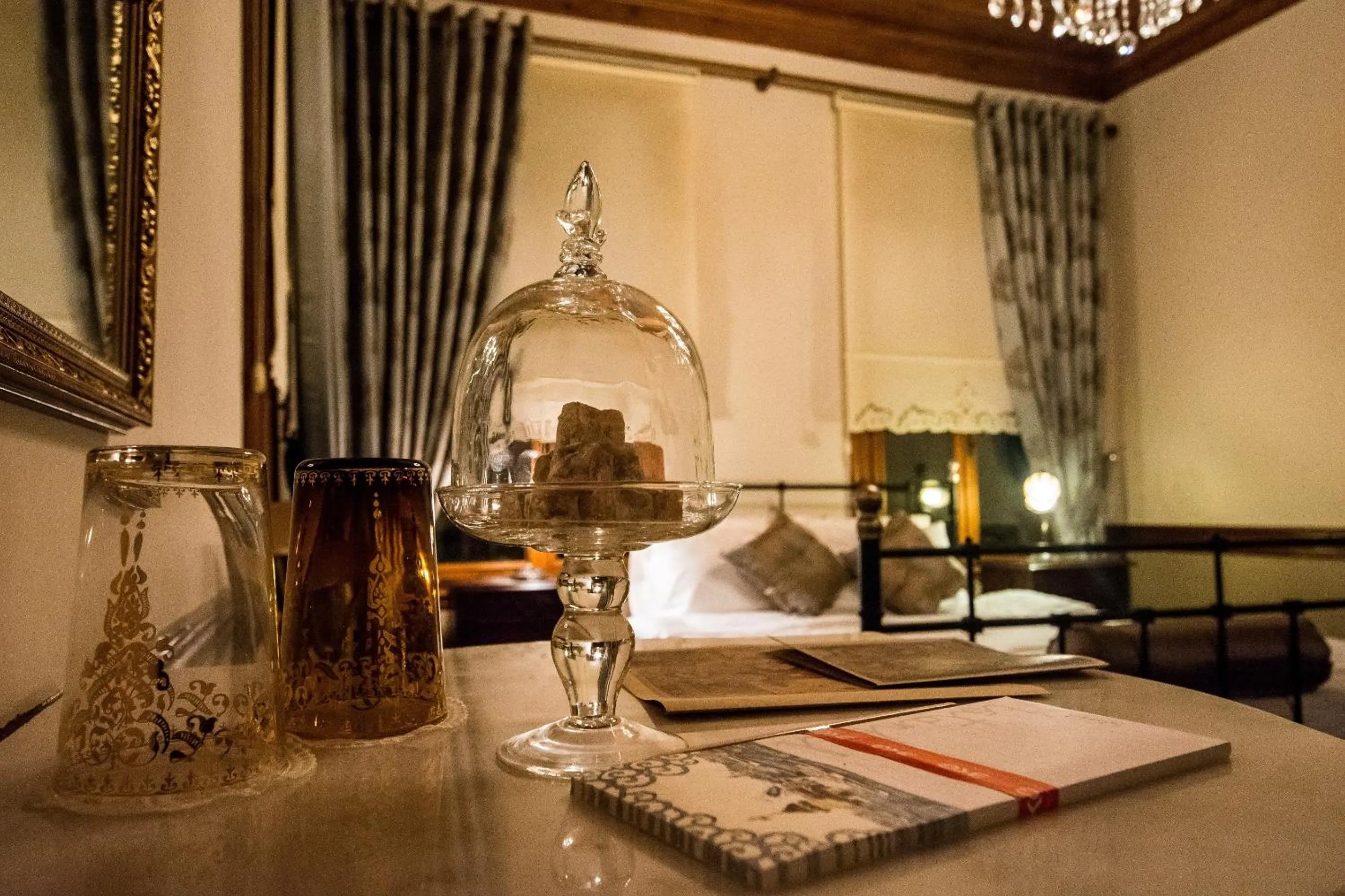 Decorative detail, Bed in Ottoman Suites by Sera House