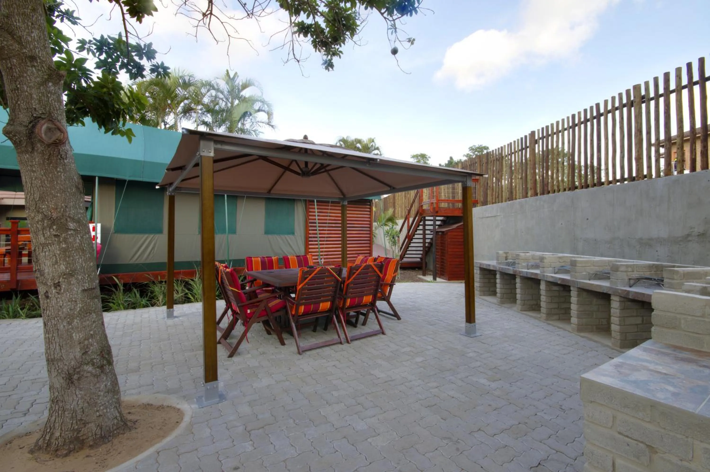 BBQ facilities in Luxury Tented Village @ Urban Glamping