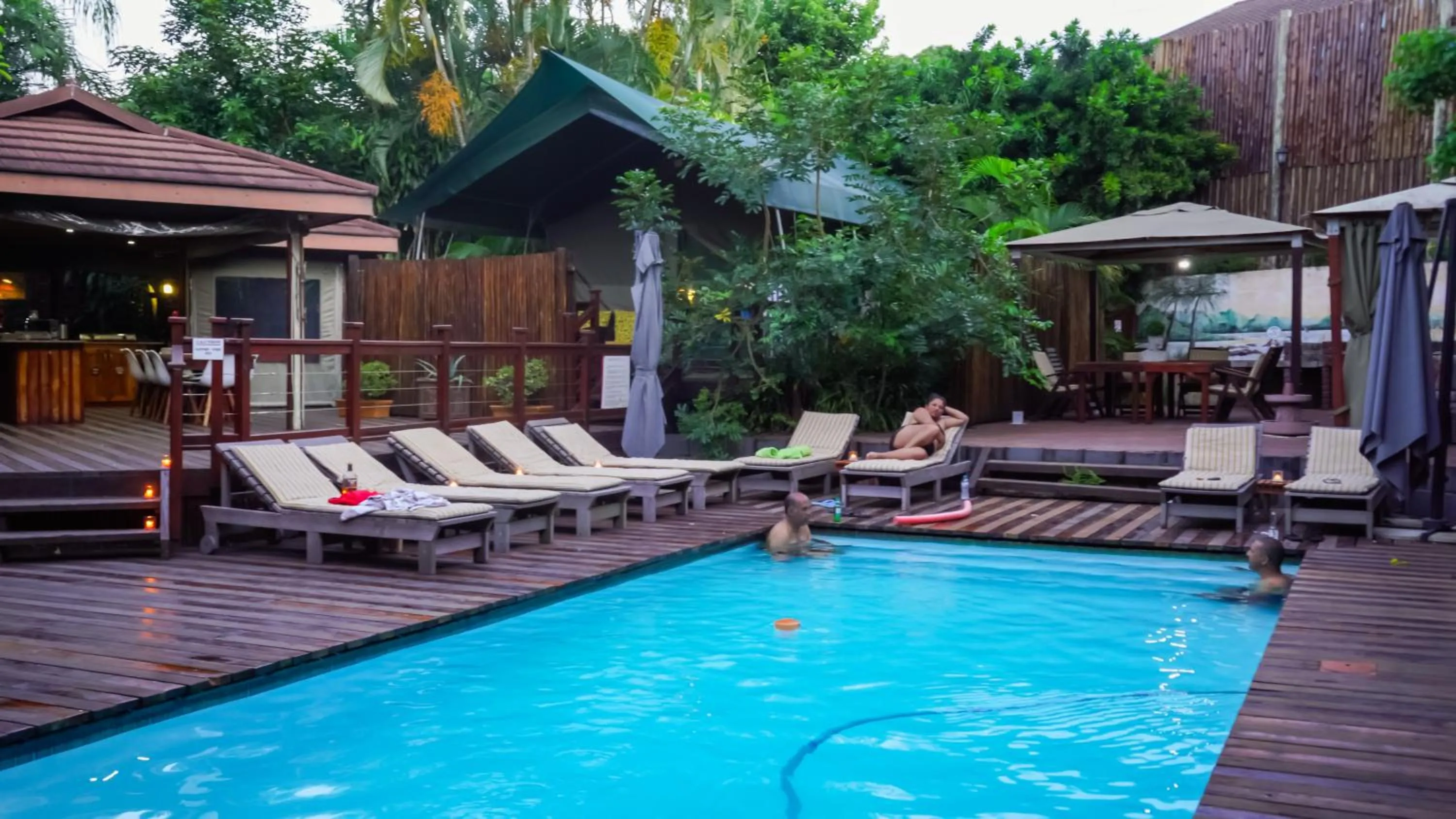 Swimming pool in Luxury Tented Village @ Urban Glamping