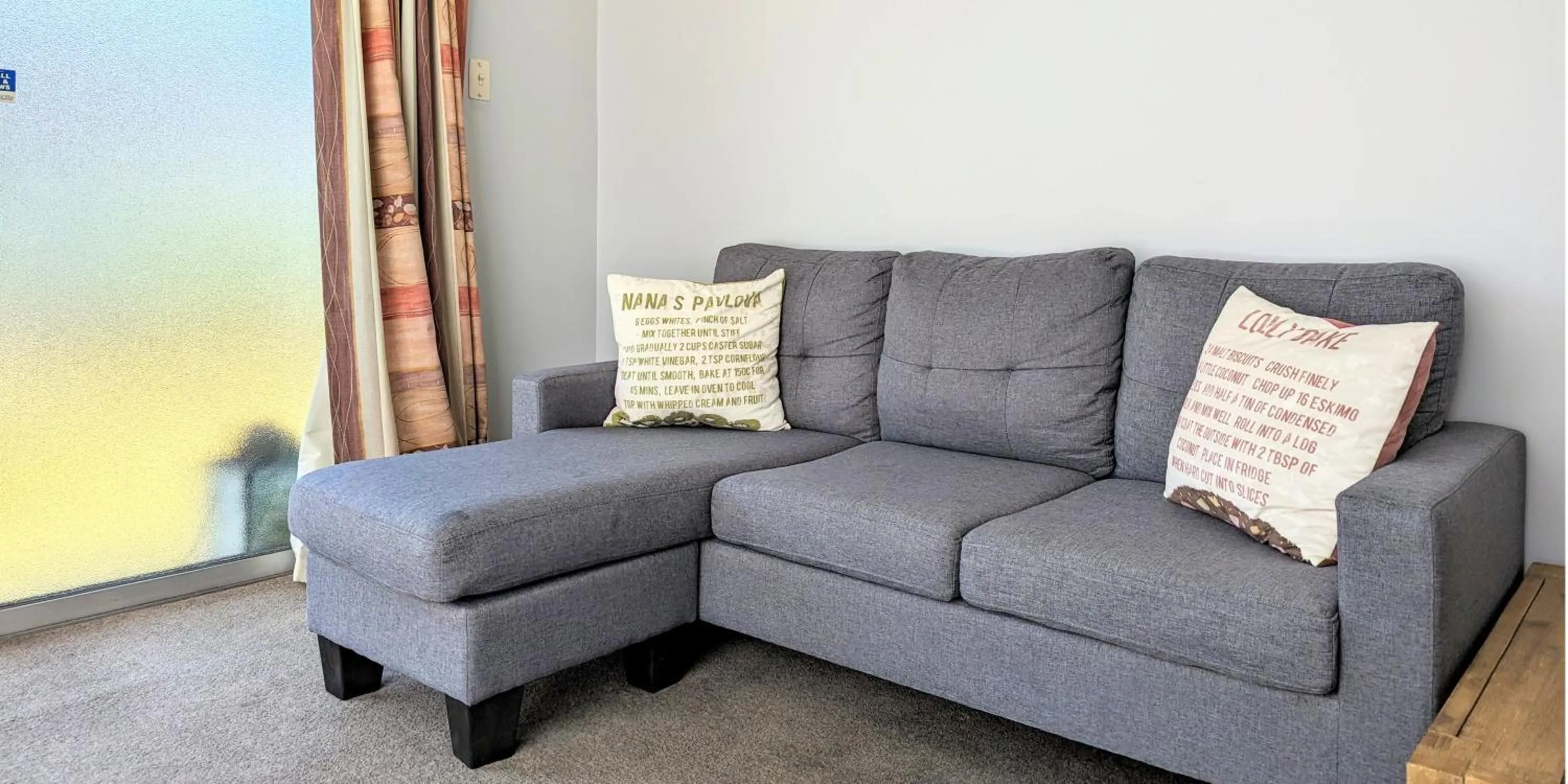 Seating area in Admiral Motel