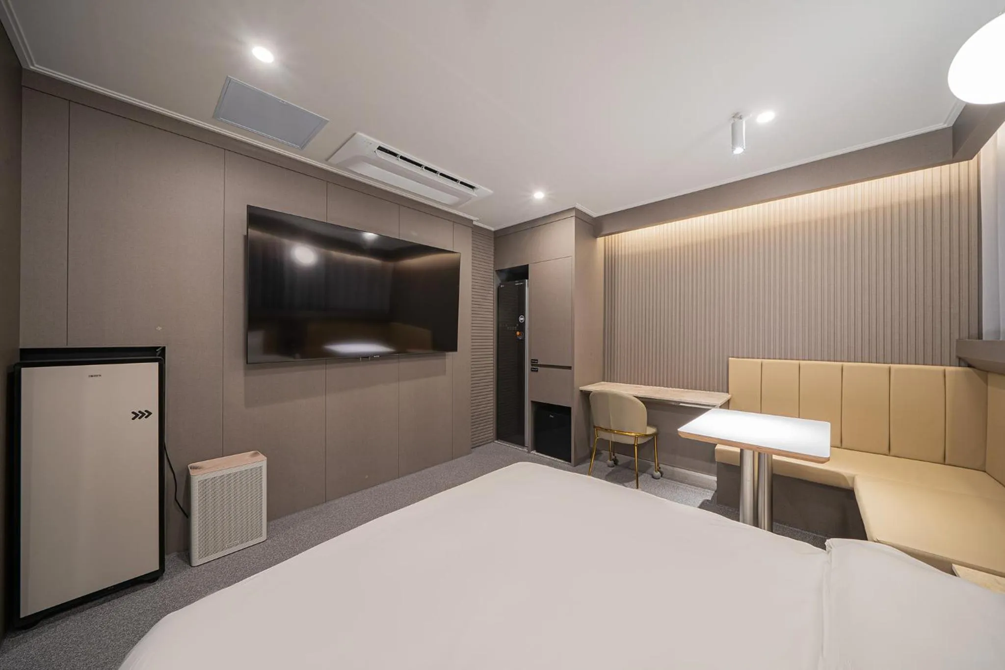 Bed in Brown Dot Hotel Sangju