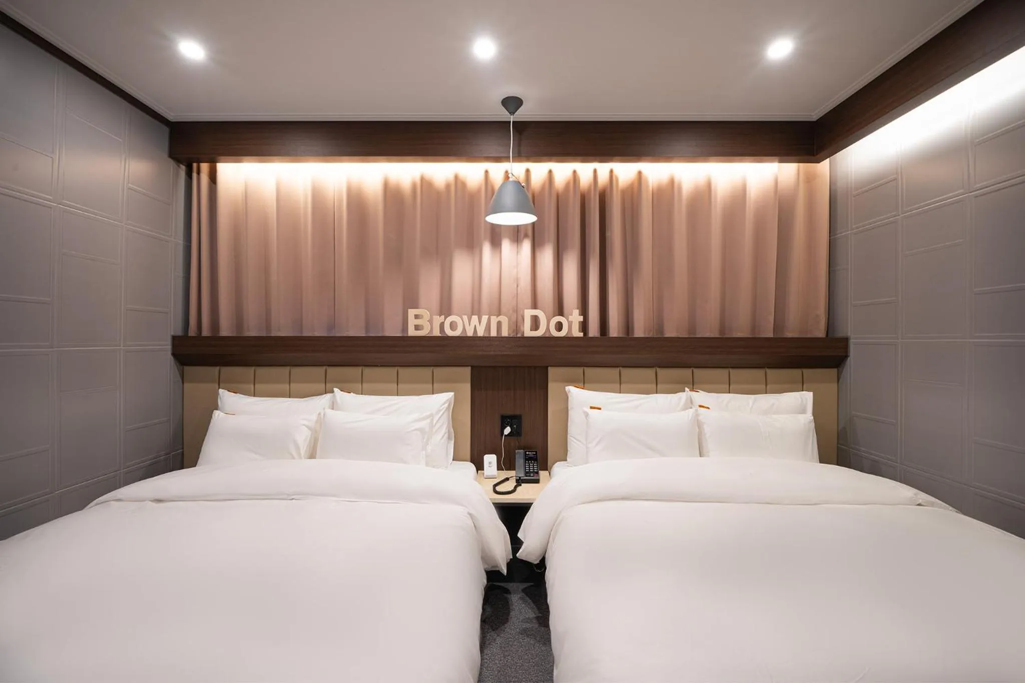 Bed in Brown Dot Hotel Sangju