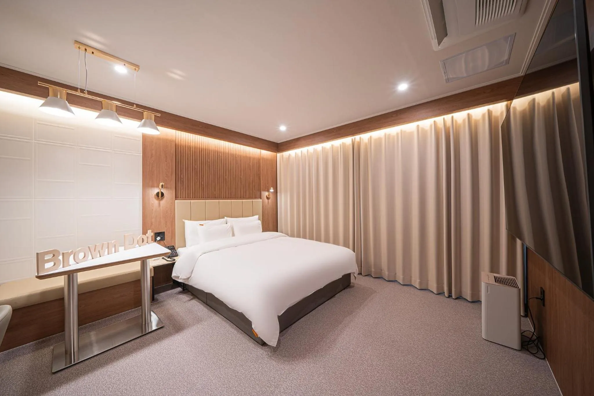 Bed in Brown Dot Hotel Sangju