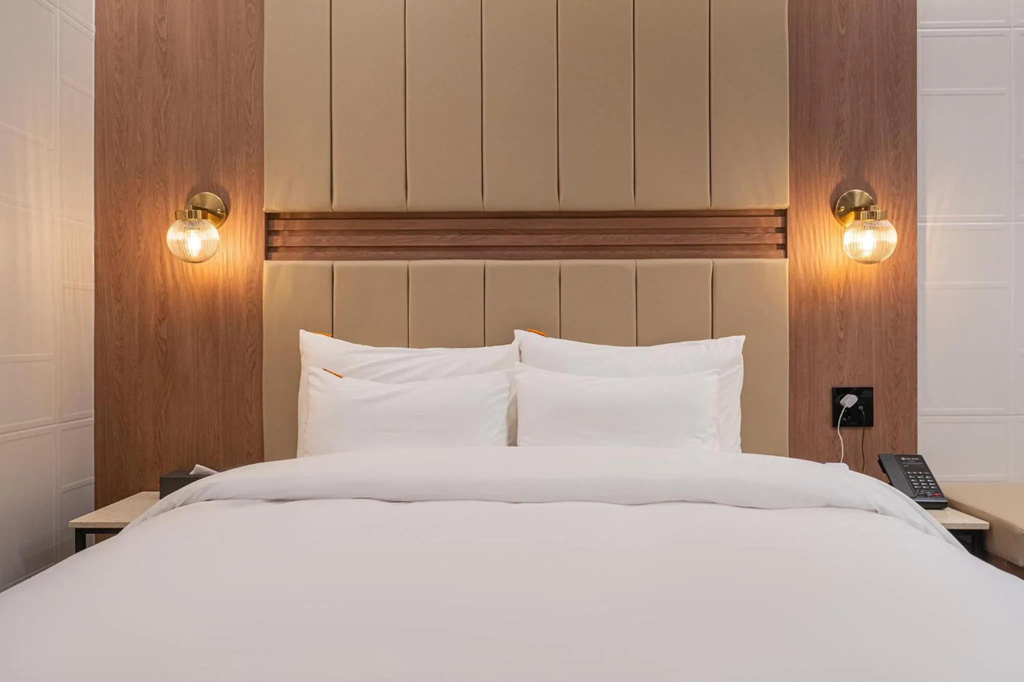 Bed in Brown Dot Hotel Sangju