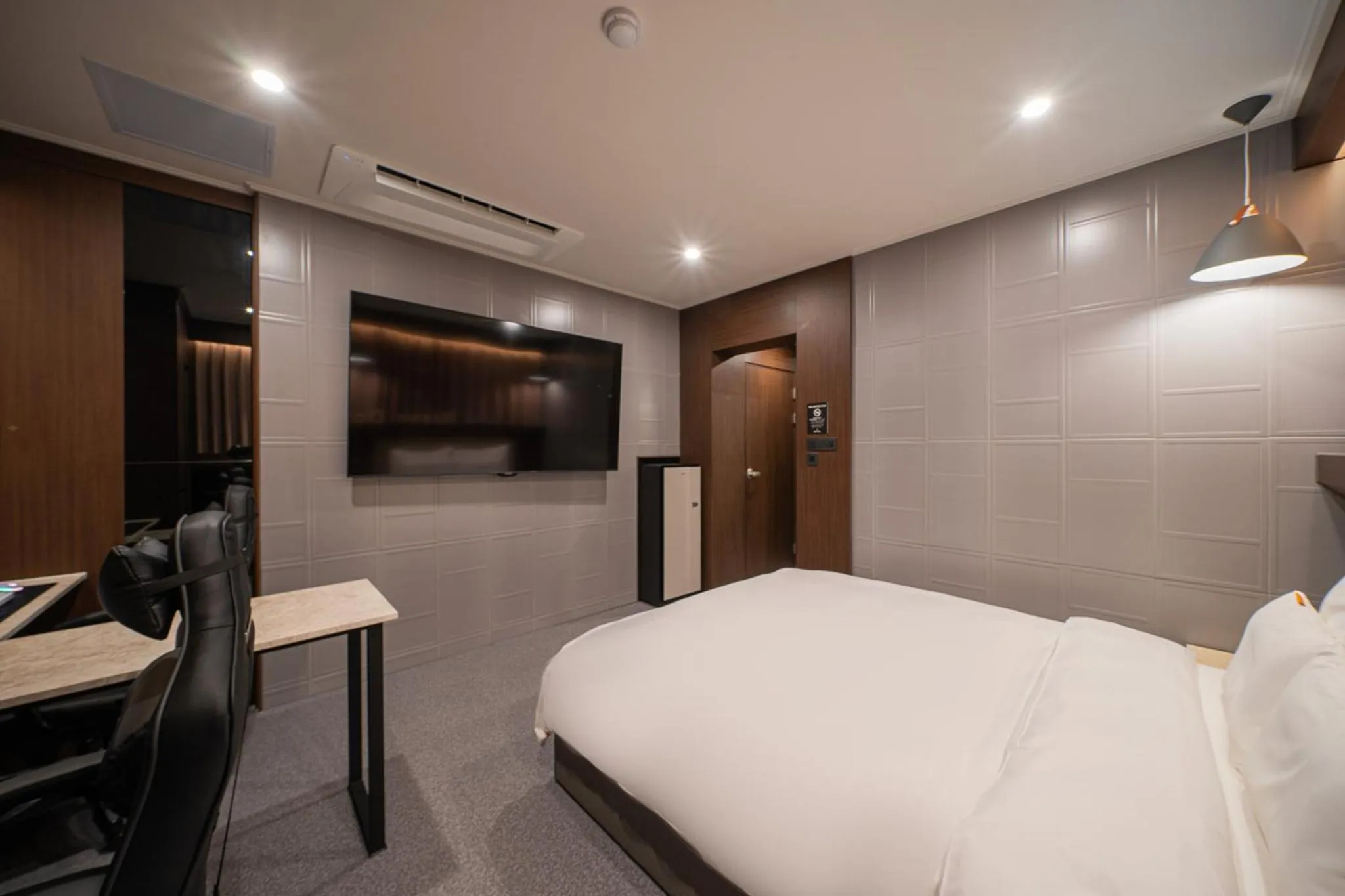 Bed in Brown Dot Hotel Sangju