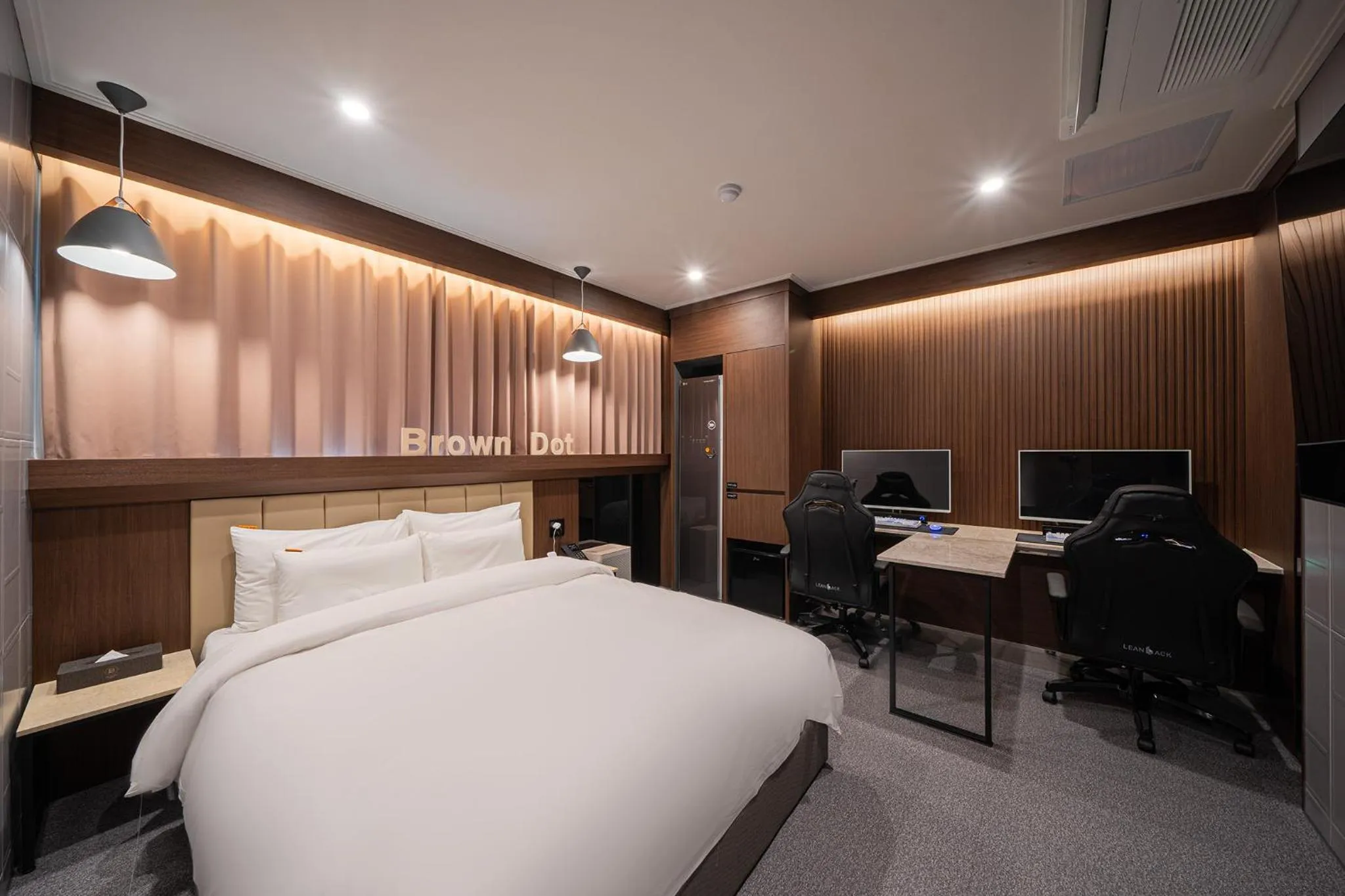 Bed in Brown Dot Hotel Sangju