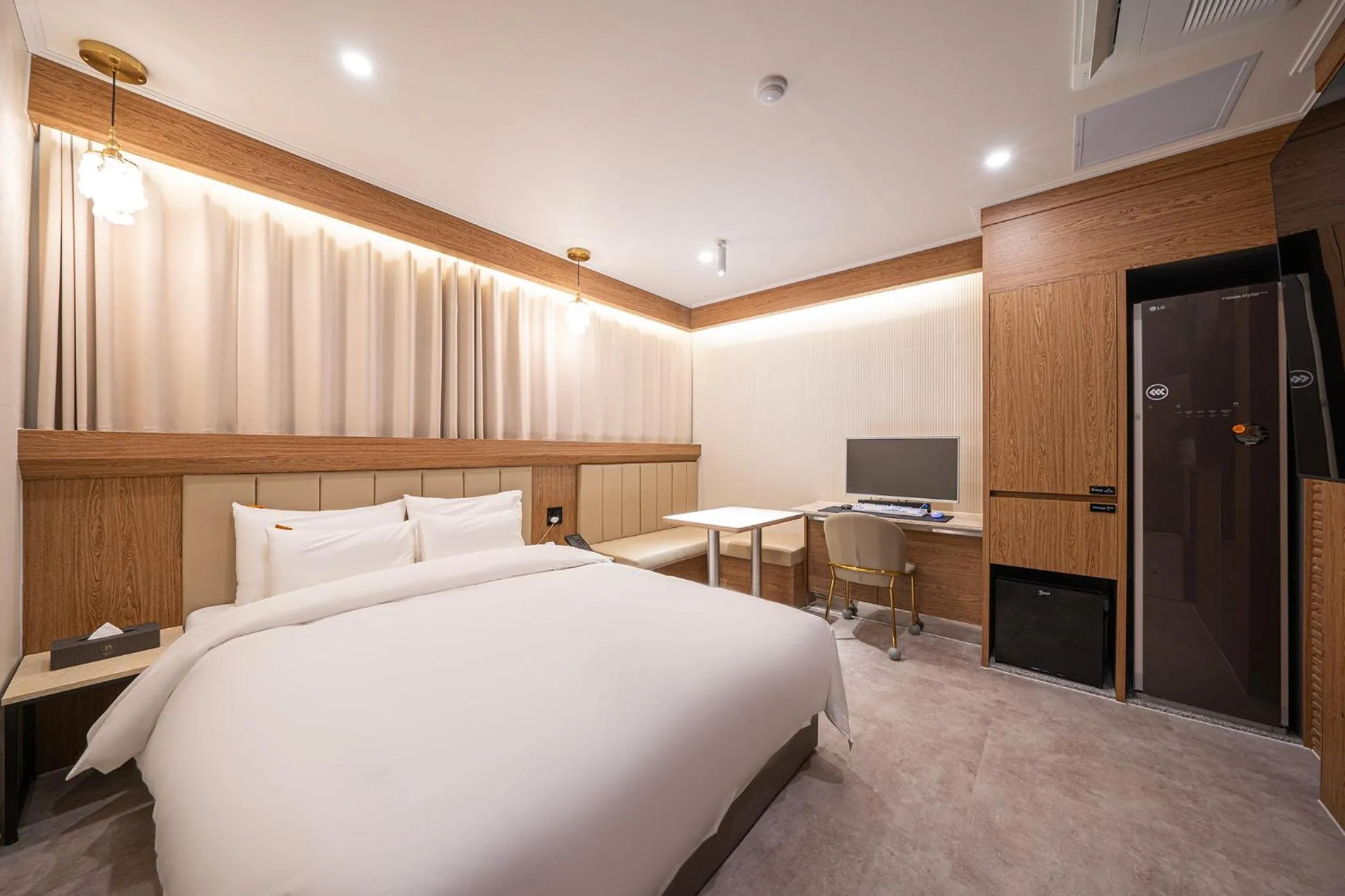 Bed in Brown Dot Hotel Sangju