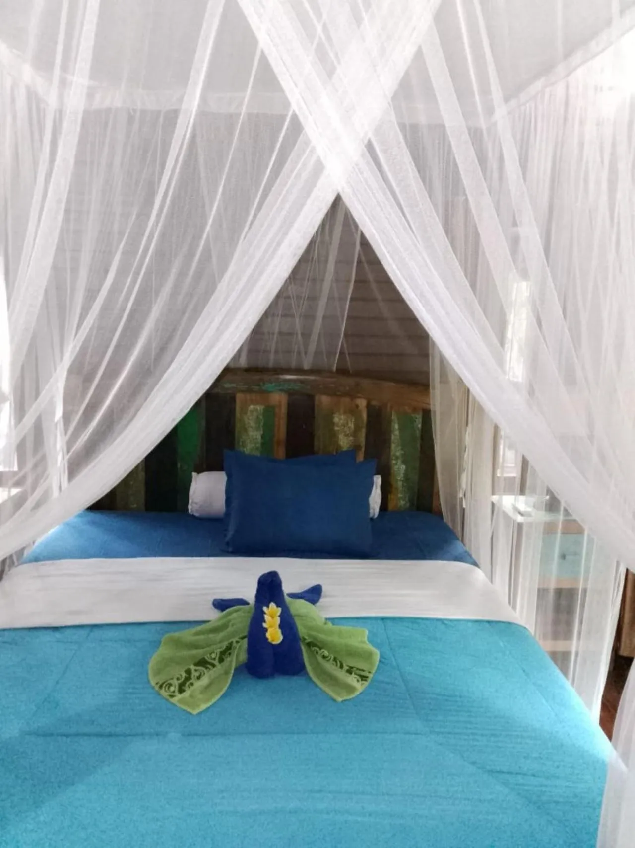 Bed in Raira's Villas Lembongan