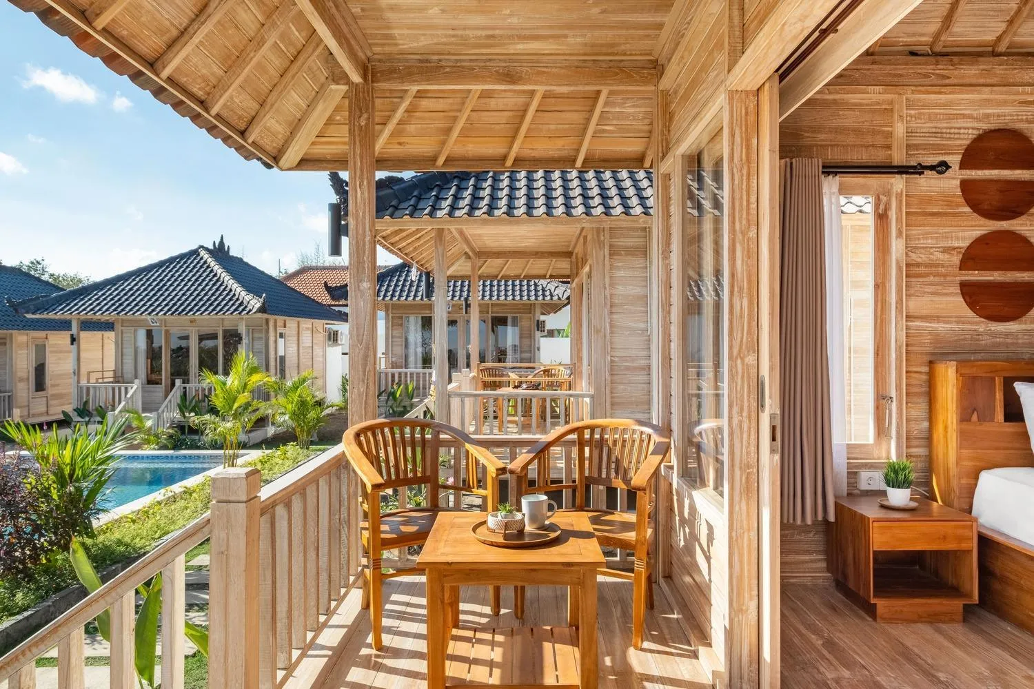 Balcony/Terrace in Cove D Ancak Villa and Bungalow