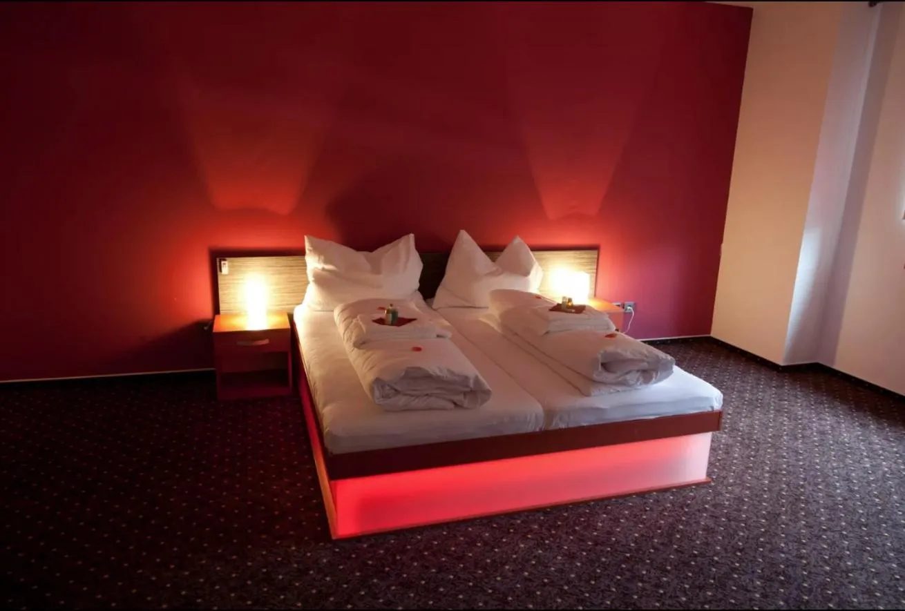 Bed in Hotel Galaxie