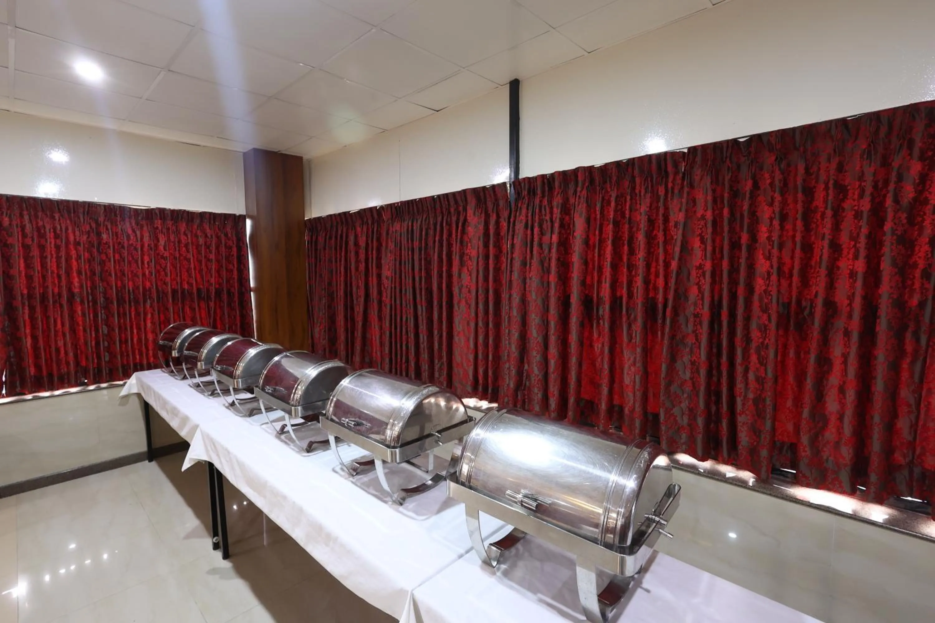 Dining area in Akash Inn