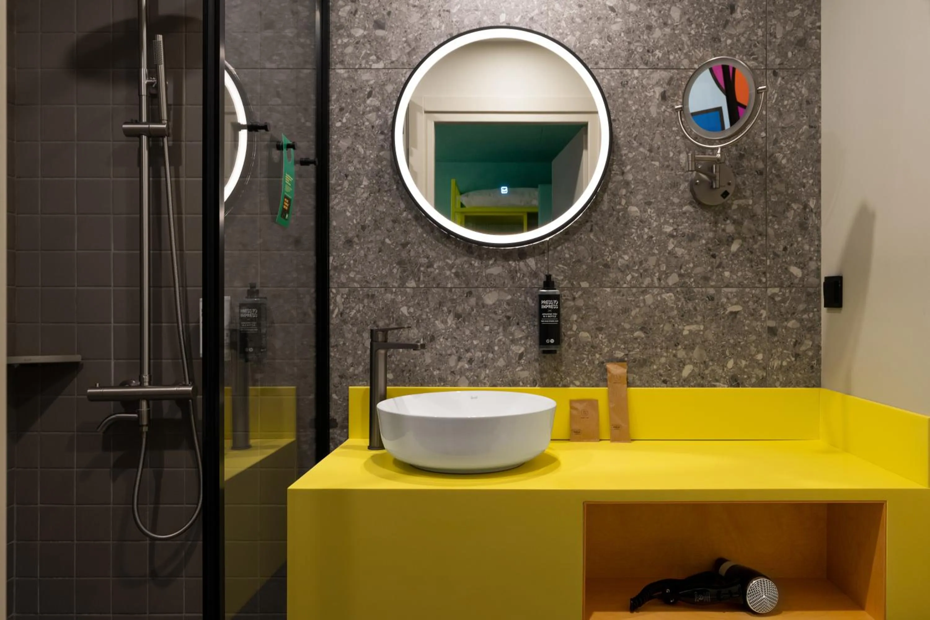 Bathroom in ibis Styles Old Tbilisi