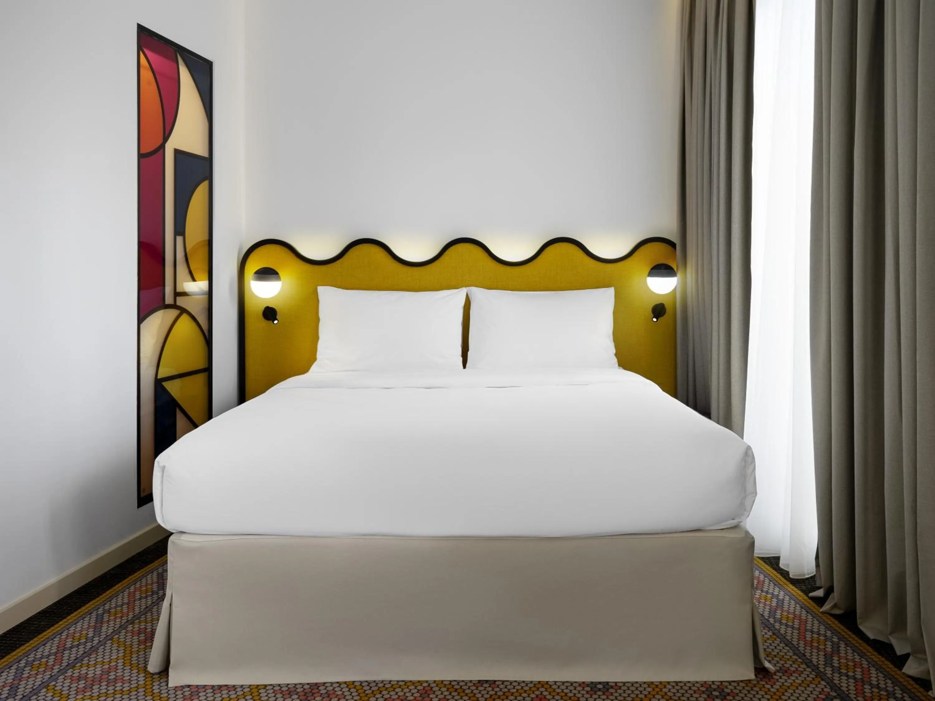 Bed in ibis Styles Old Tbilisi