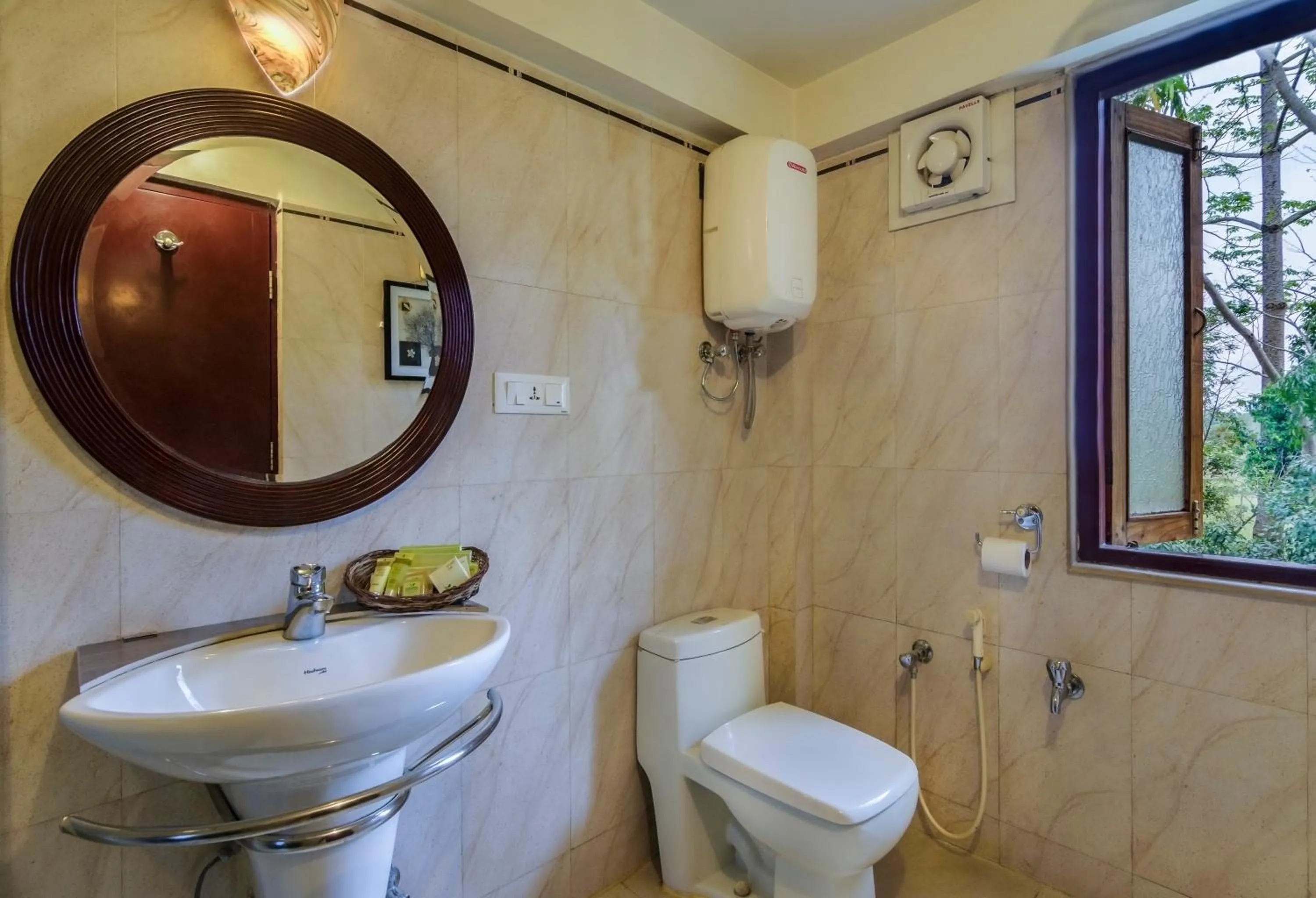 Bathroom in The Riverwood Forest Retreat Dooars - fully vaccinated staff