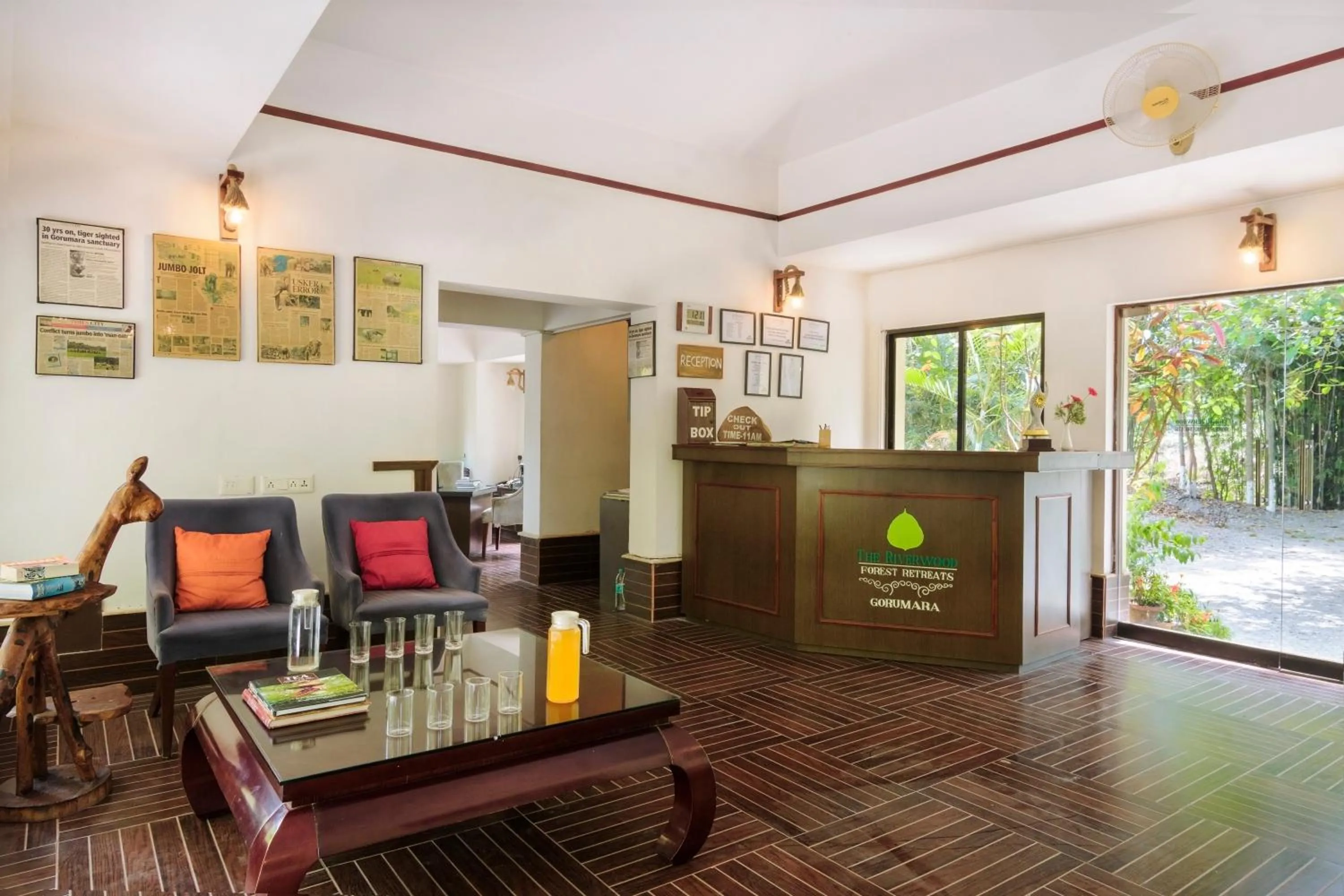 Lobby or reception in The Riverwood Forest Retreat Dooars - fully vaccinated staff