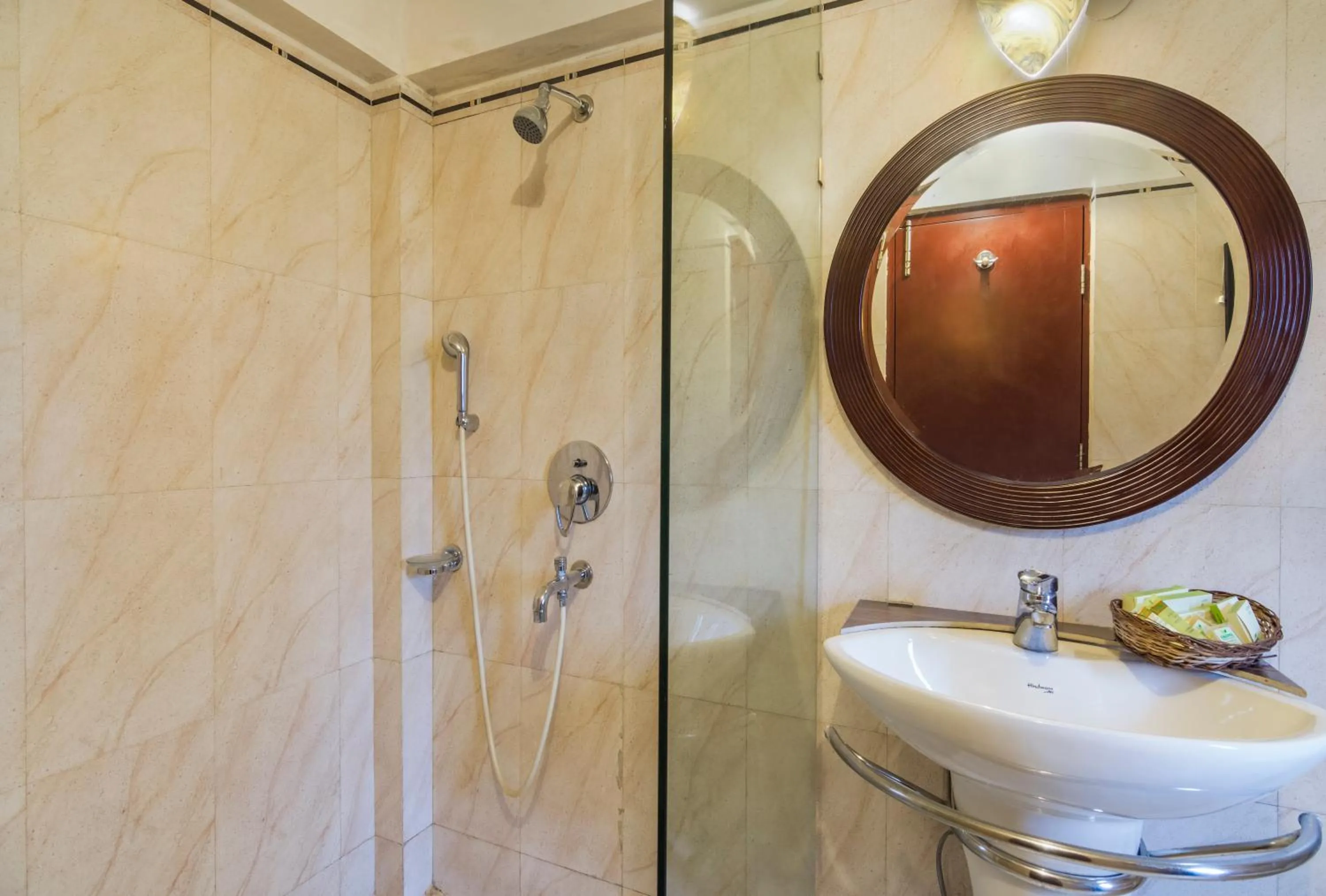 Bathroom in The Riverwood Forest Retreat Dooars - fully vaccinated staff