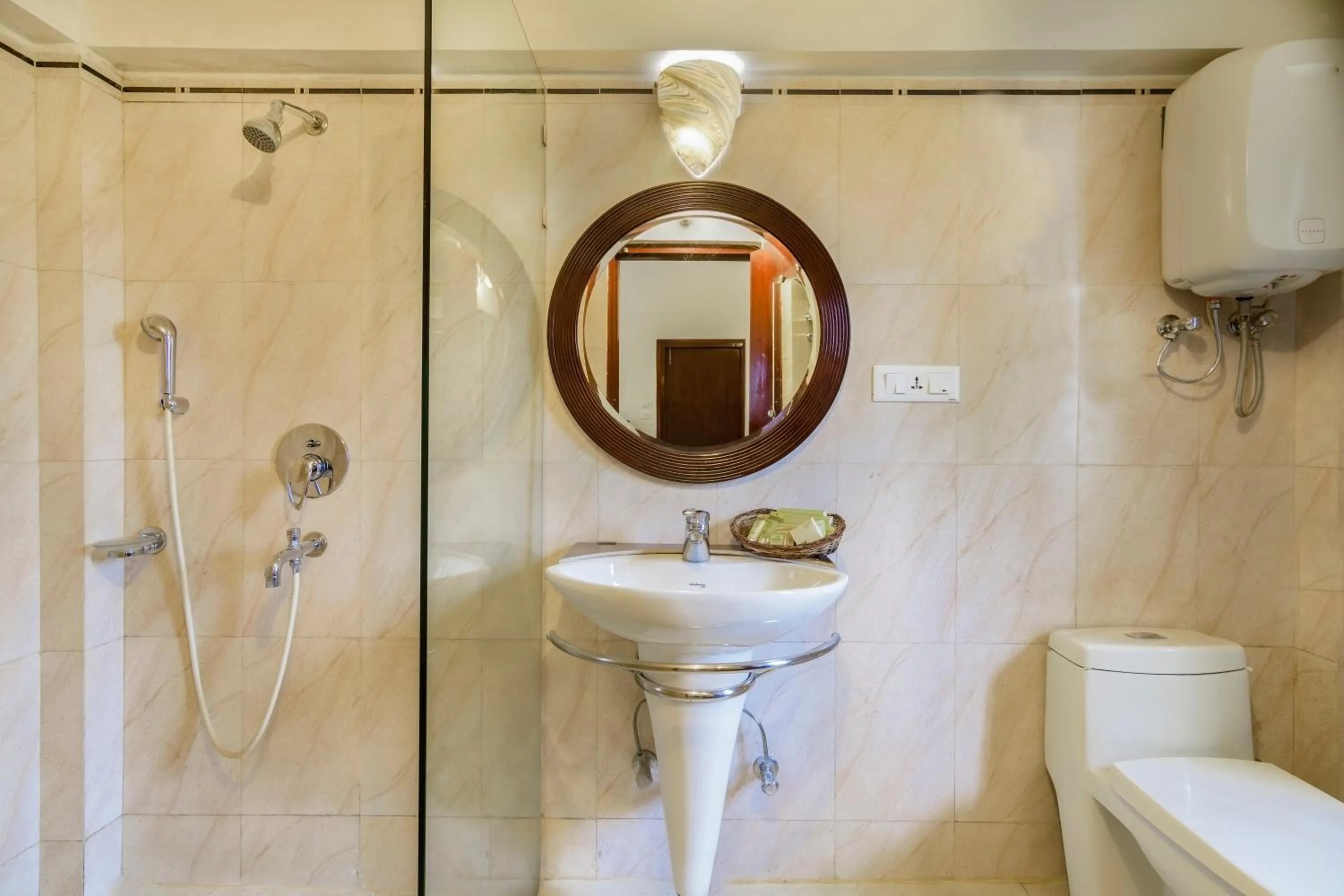 Bathroom in The Riverwood Forest Retreat Dooars - fully vaccinated staff