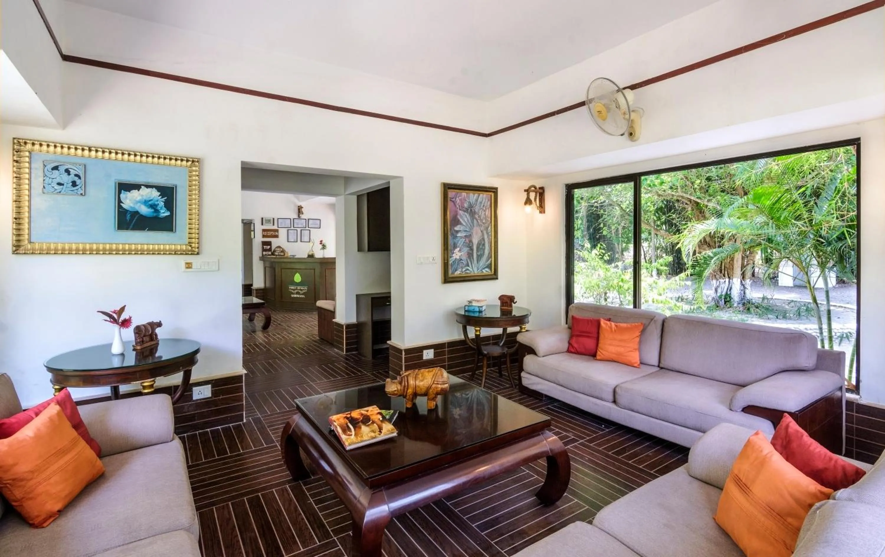 Lobby or reception in The Riverwood Forest Retreat Dooars - fully vaccinated staff