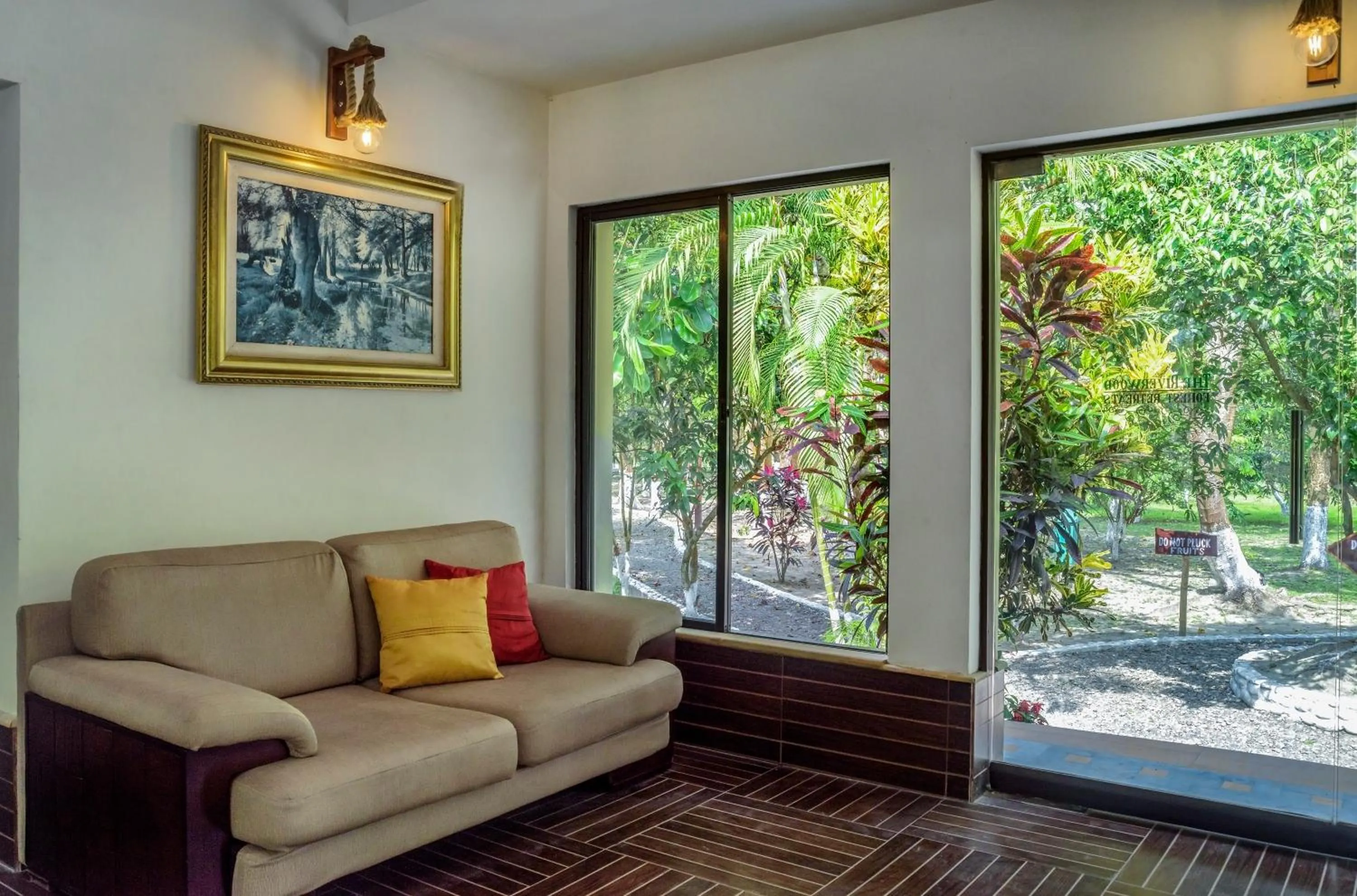 Seating area in The Riverwood Forest Retreat Dooars - fully vaccinated staff