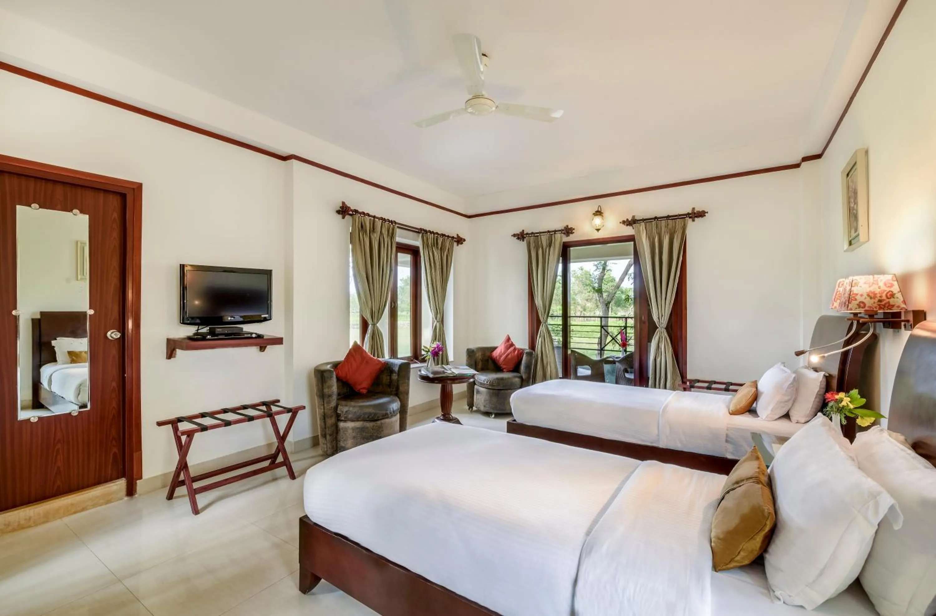 Photo of the whole room, Bed in The Riverwood Forest Retreat Dooars - fully vaccinated staff