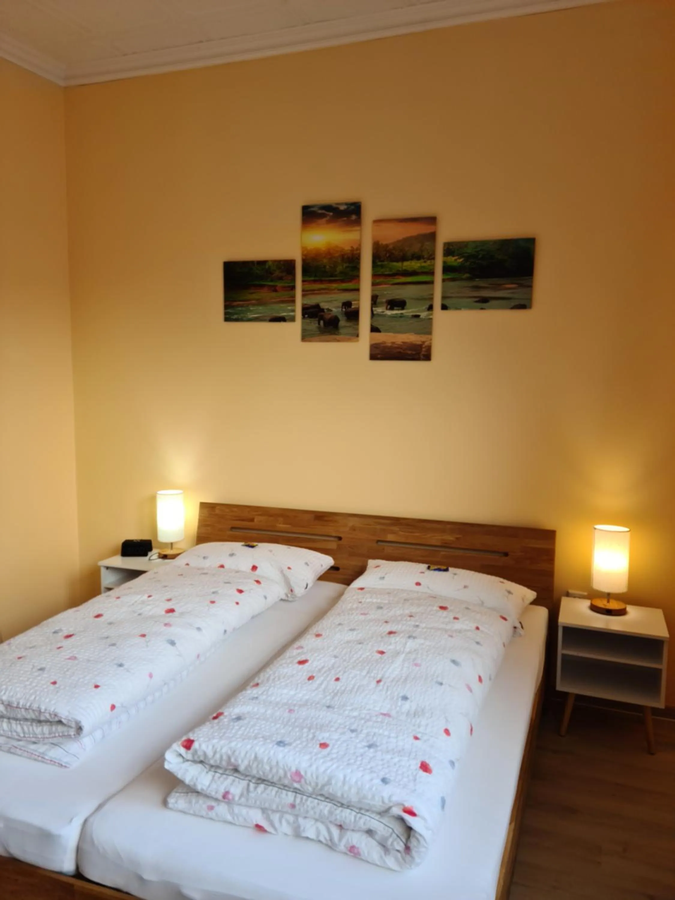 Bed in Pension Kreihe im Harz