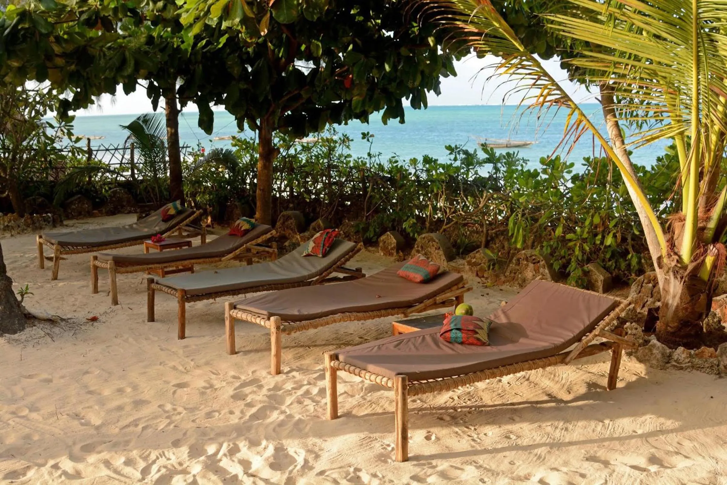 Beach in Kipepeo Lodge Zanzibar
