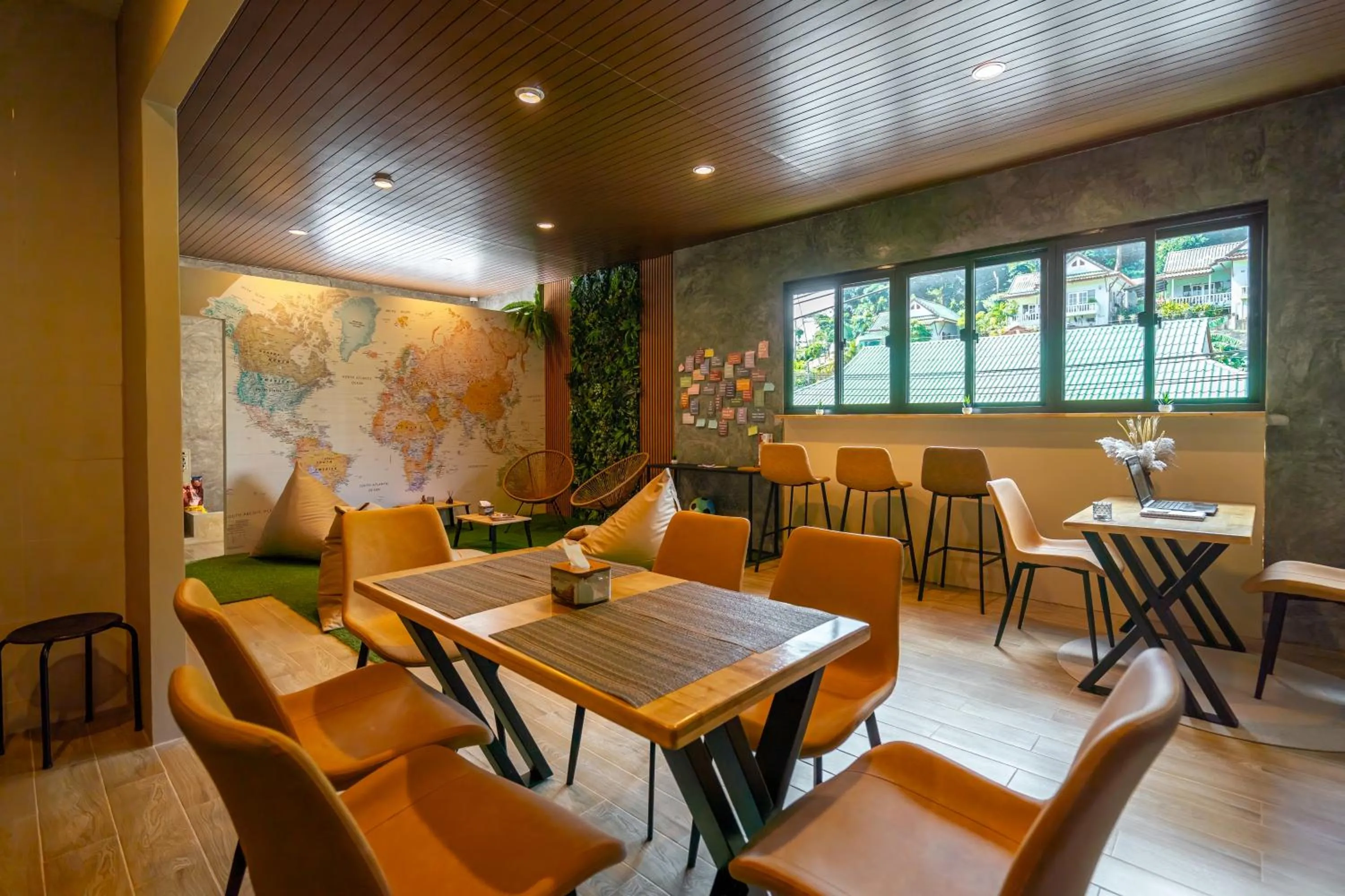 Seating area in Mitsu Guesthouse