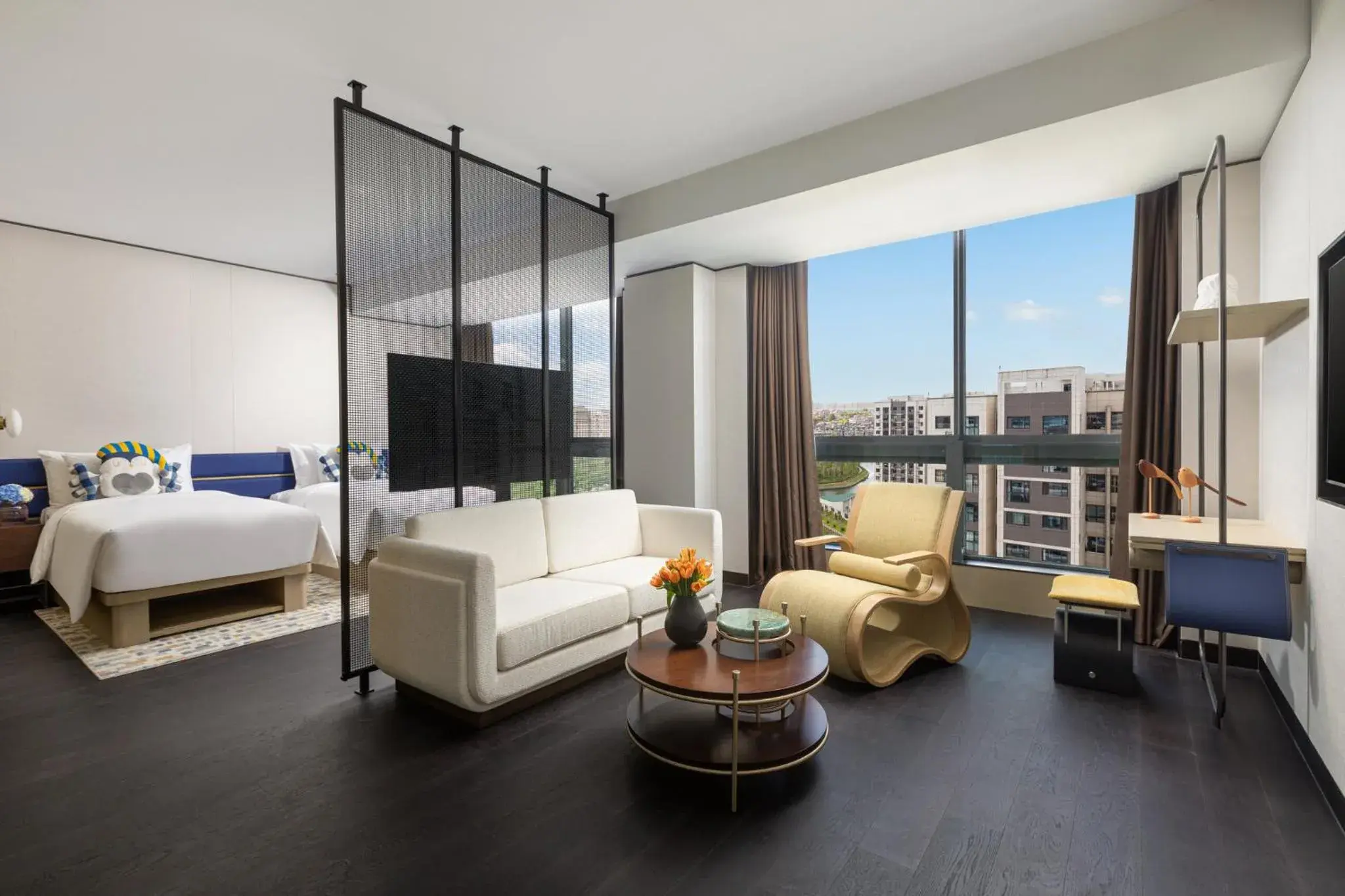 Twin Suite with Kitchen Area in voco Suites Shanghai Hongqiao CBD by IHG Twin Suite with Kitchen Area in voco Suites Shanghai Hongqiao CBD by IHG