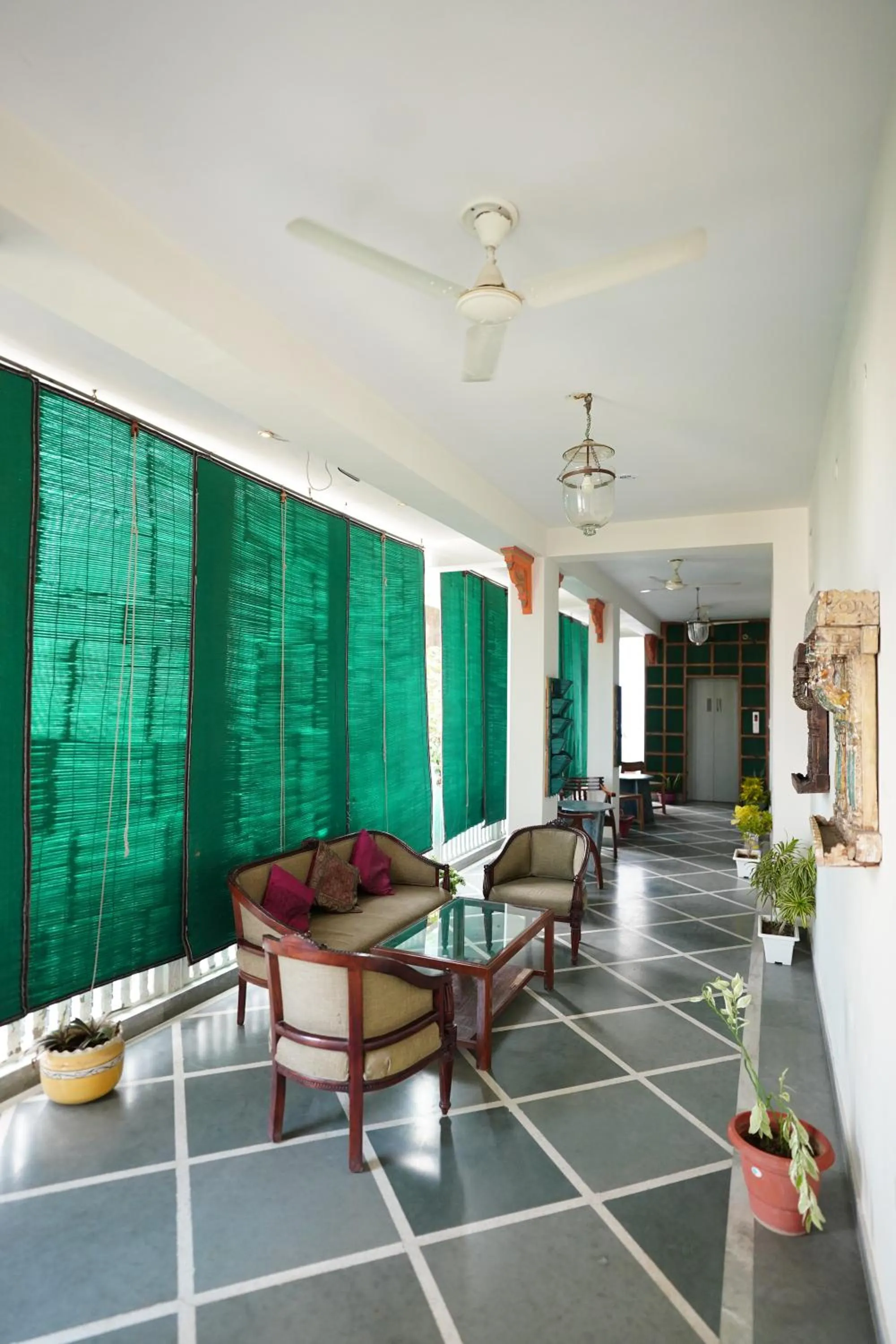 Seating area in Haveli Kalwara - A Heritage Hotel