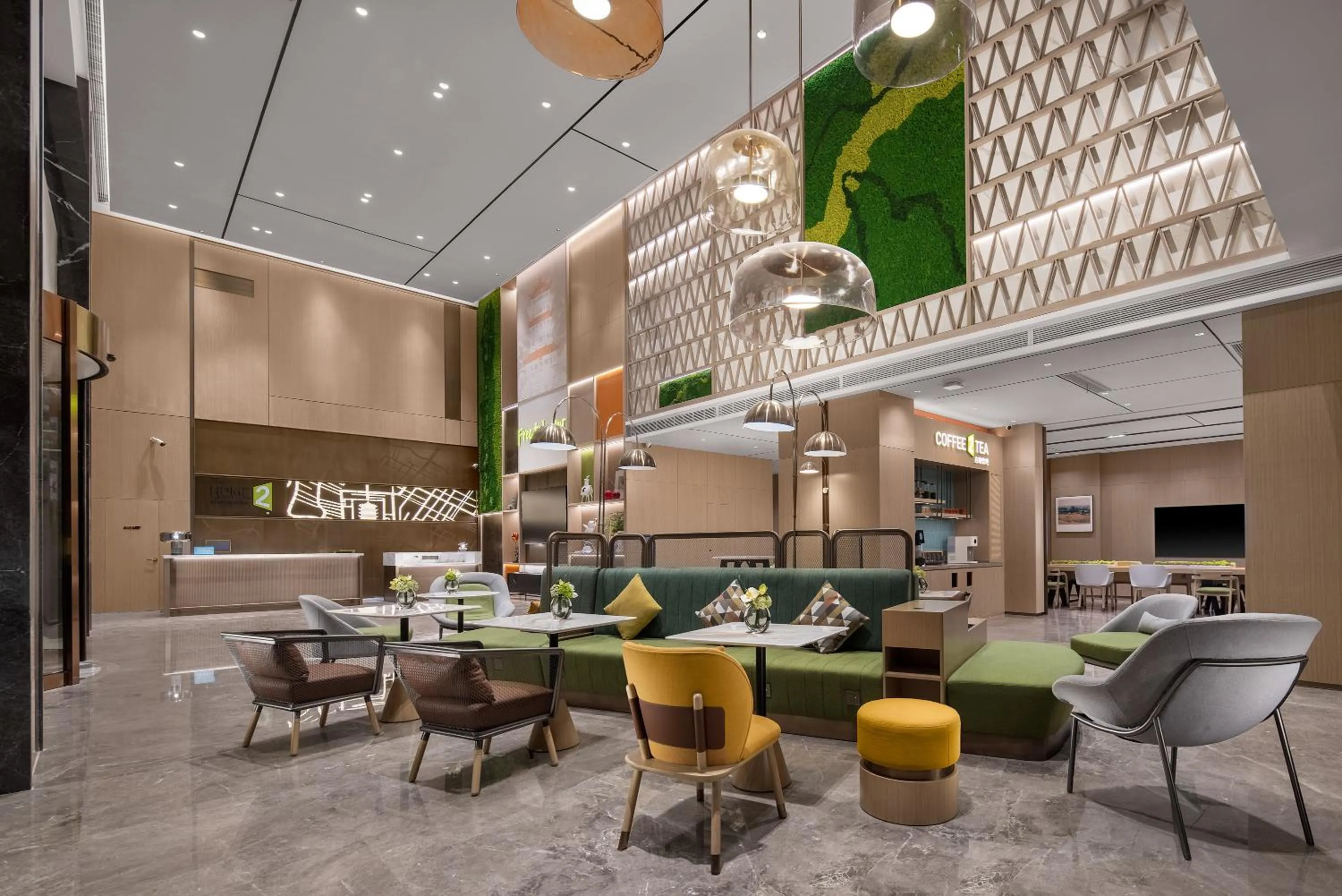 Lobby or reception in Home2 by Suite Wuhan Qingshan