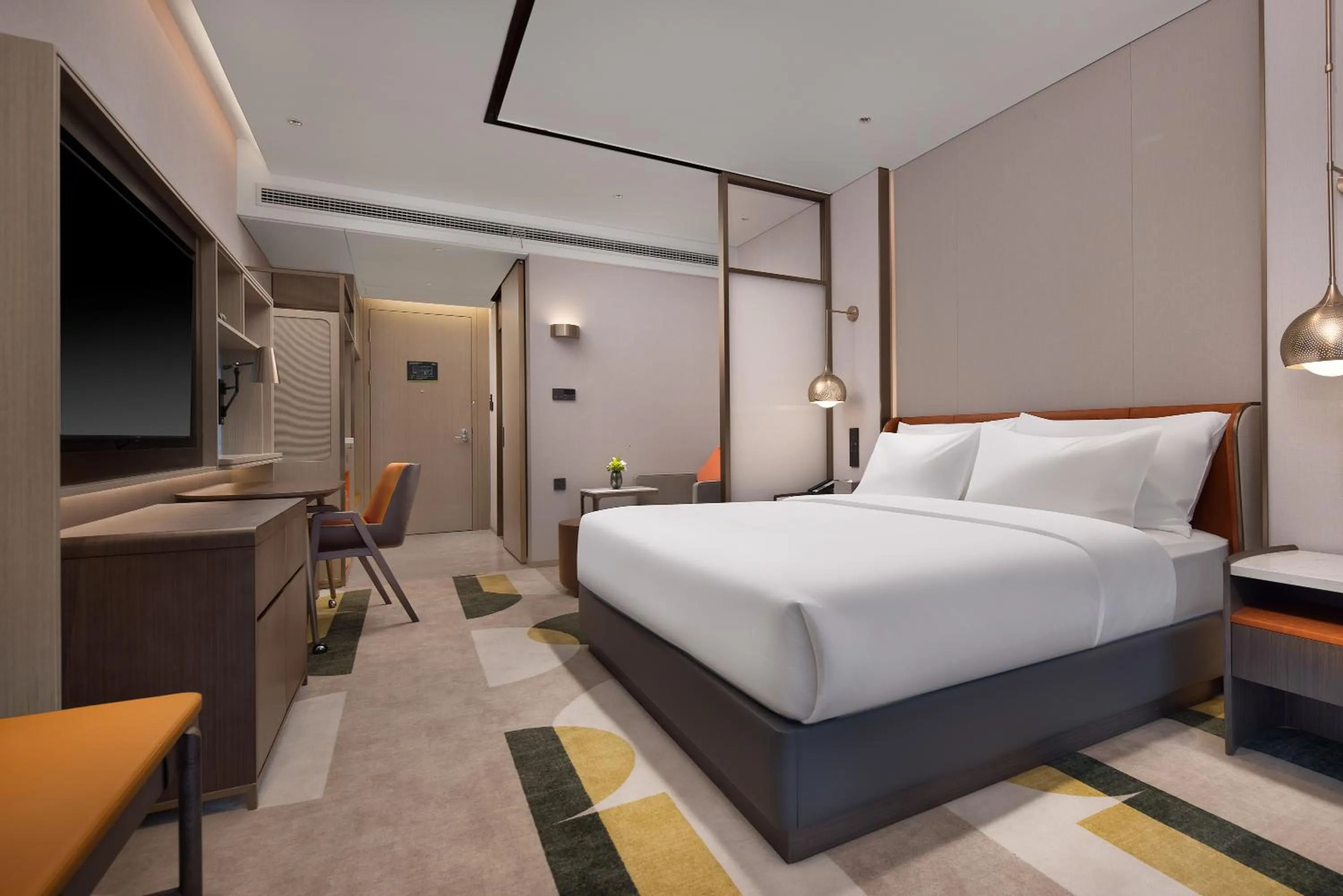 Photo of the whole room, Bed in Home2 by Suite Wuhan Qingshan