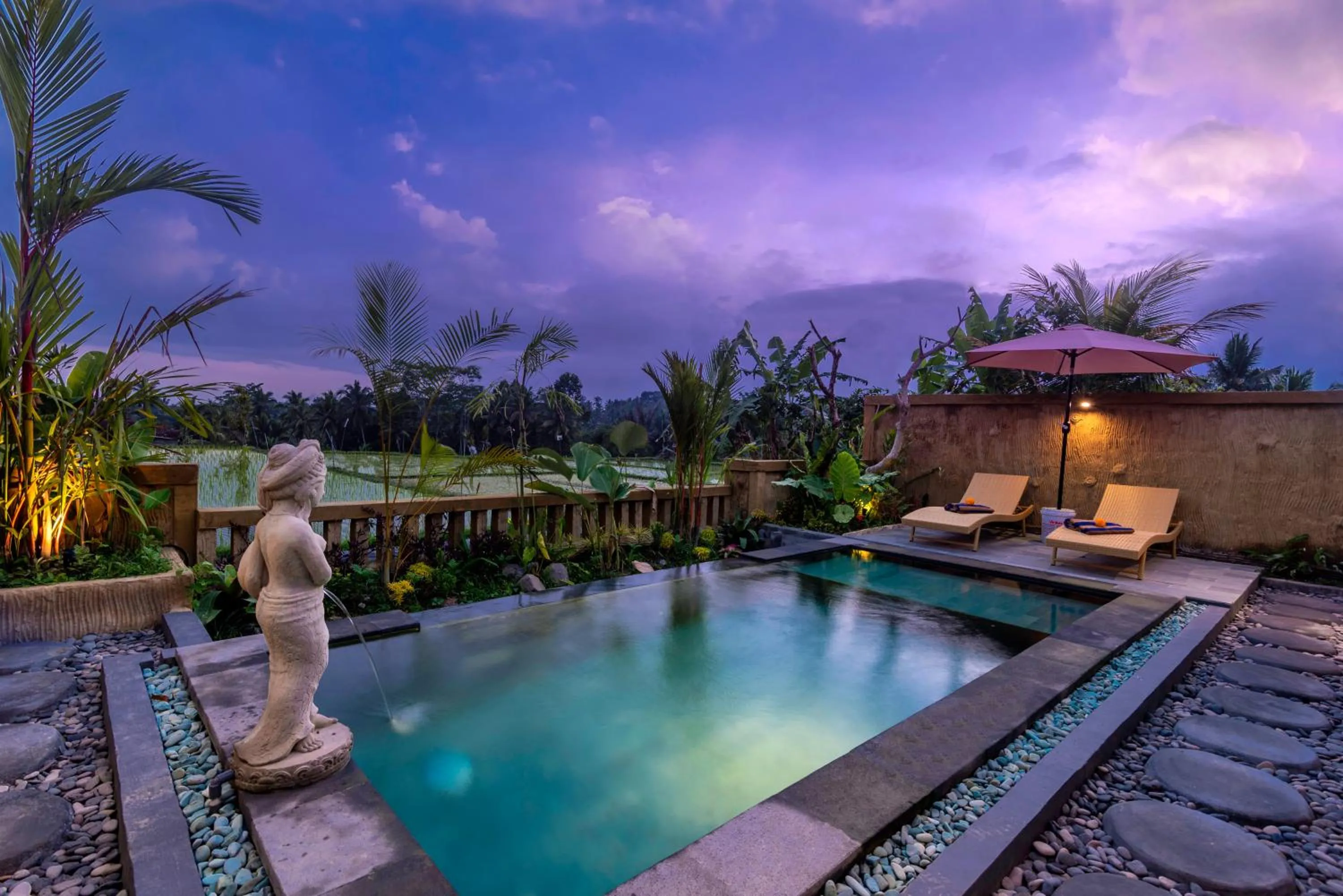 Patio in Umesari Villa Sebatu by Dhananjaya Hospitality