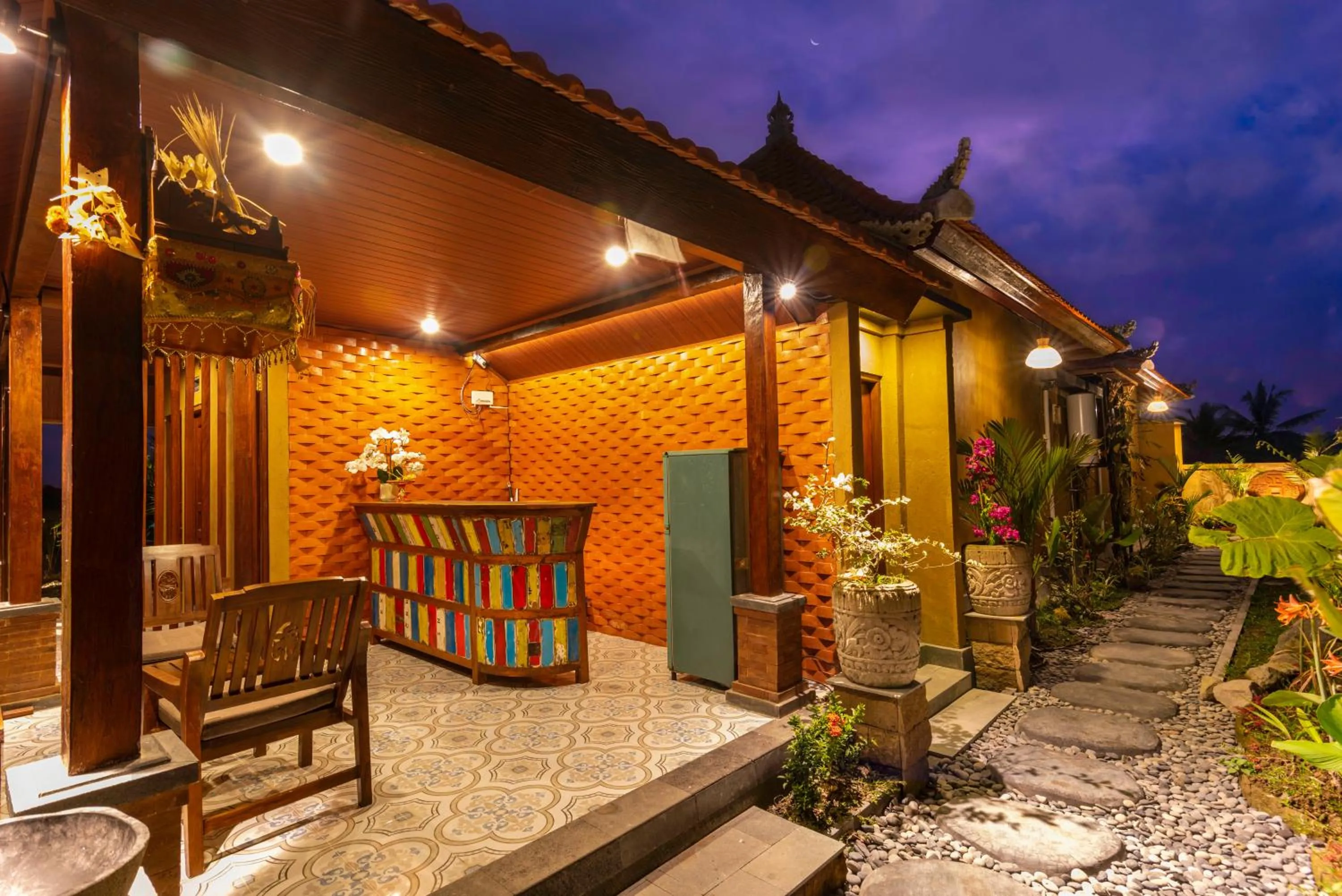 Lobby or reception in Umesari Villa Sebatu by Dhananjaya Hospitality