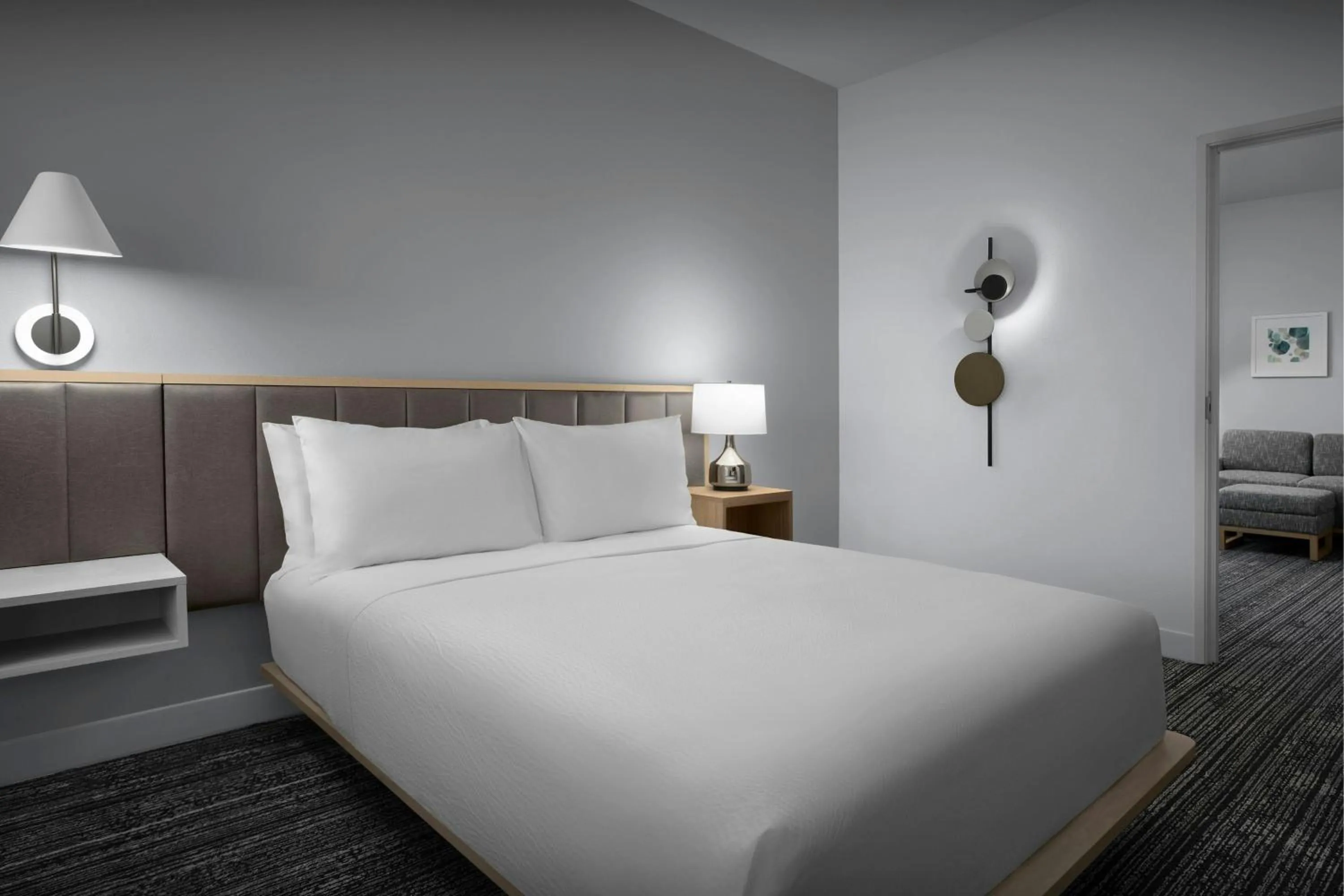 Bedroom, Bed in TownePlace Suites by Marriott Fort Myers Gulf Coast