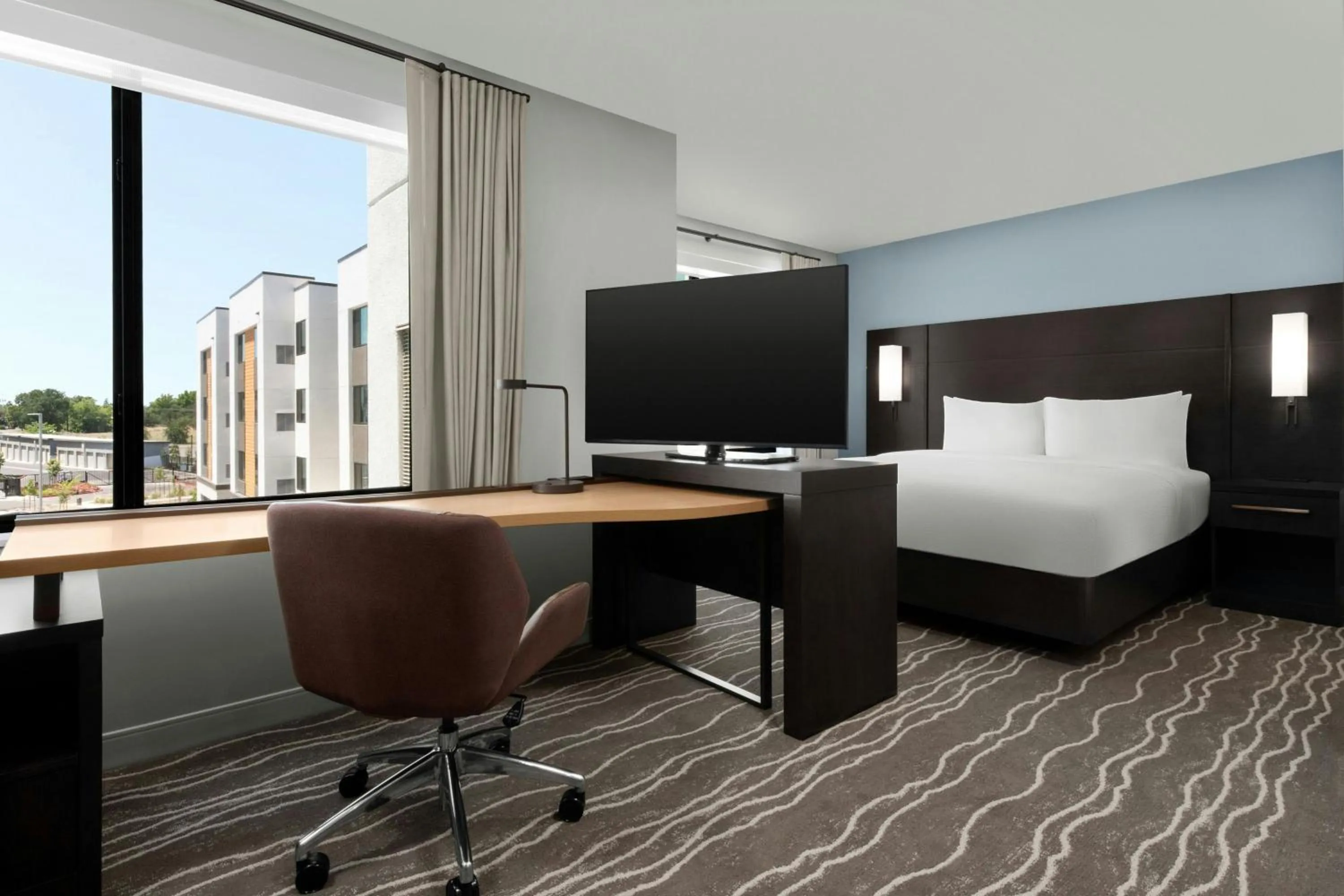 Photo of the whole room, Bed in Residence Inn by Marriott Sacramento Cal Expo
