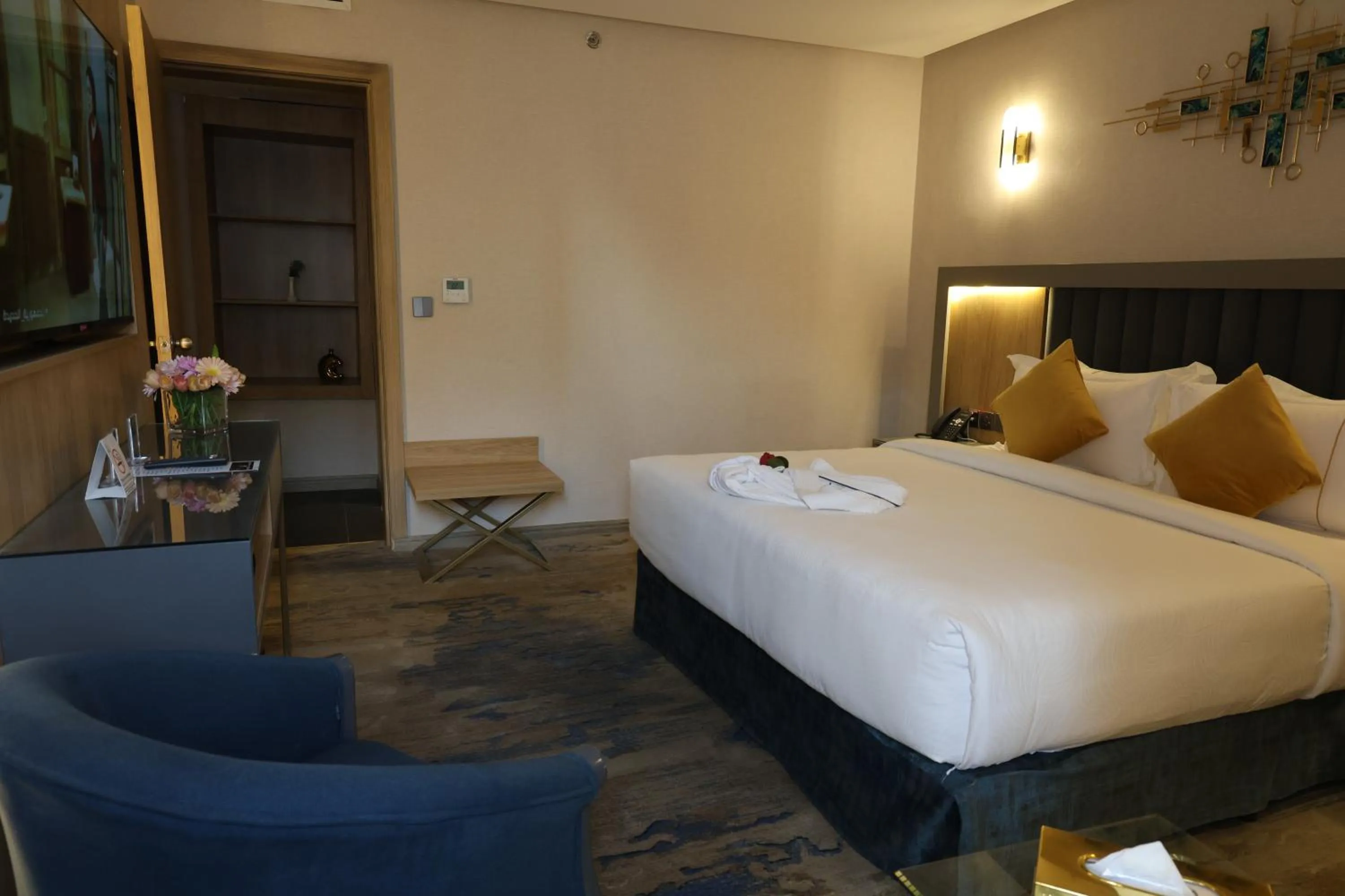 Bed in AW Hotel Riyadh