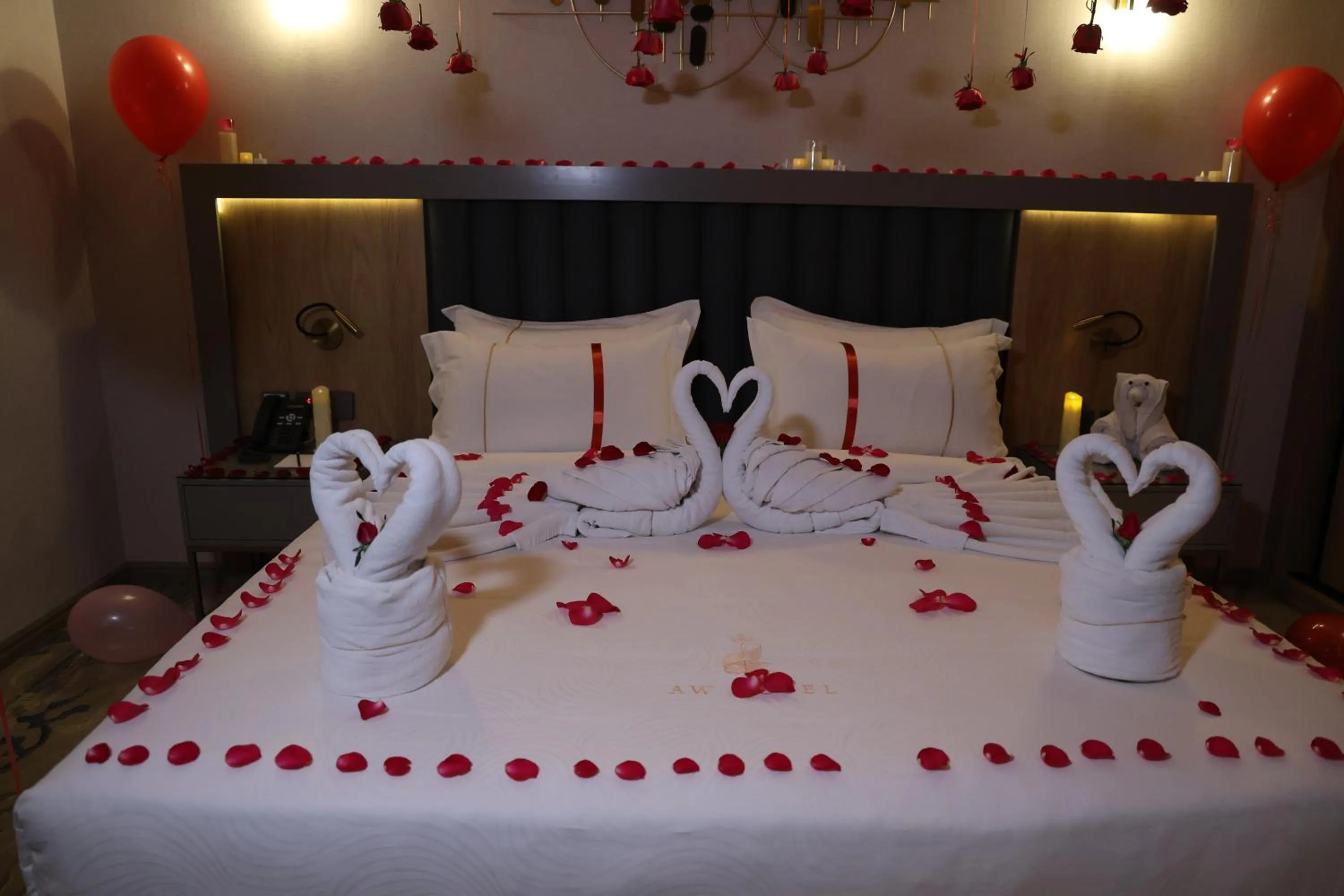 Bed in AW Hotel Riyadh