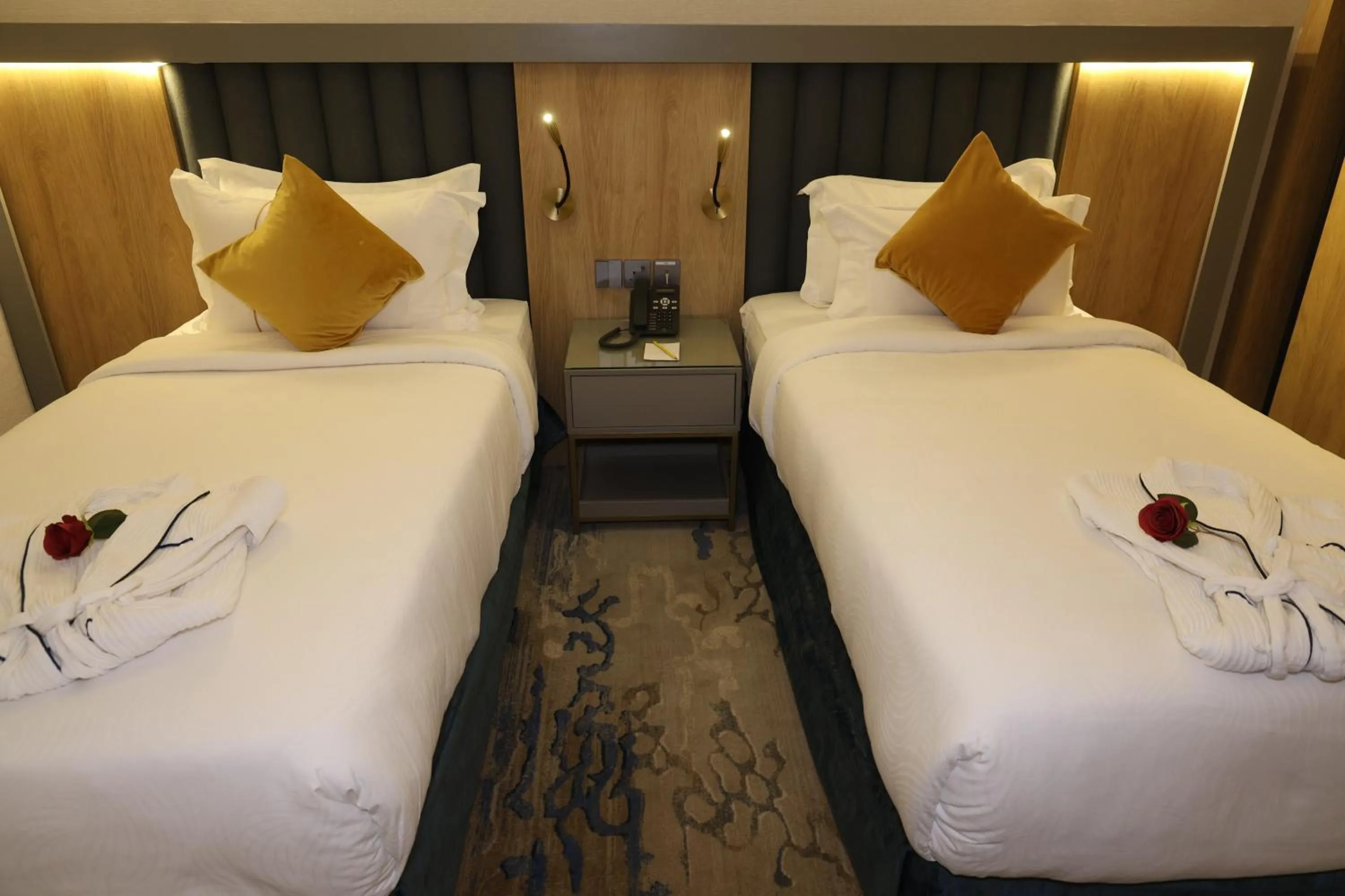 Bed in AW Hotel Riyadh