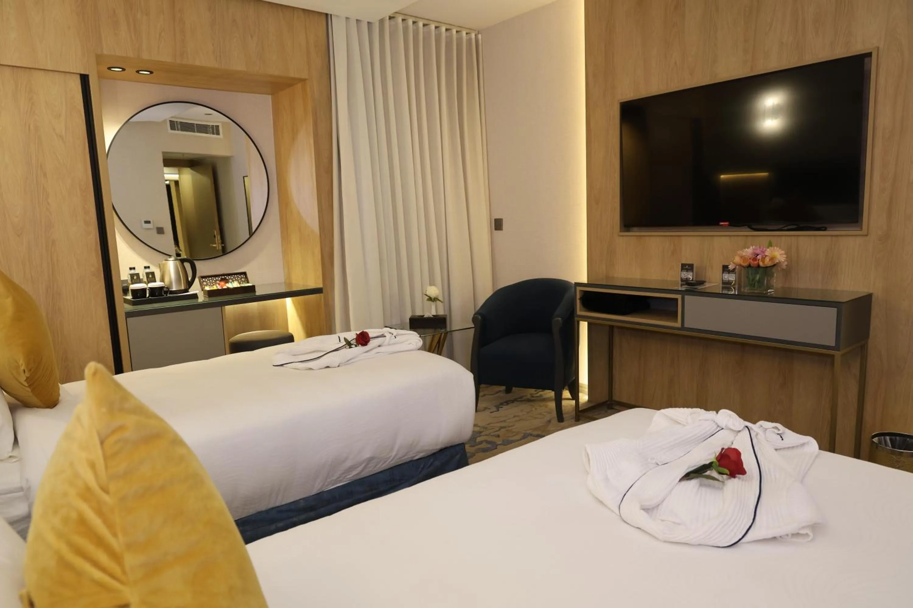 Bed in AW Hotel Riyadh