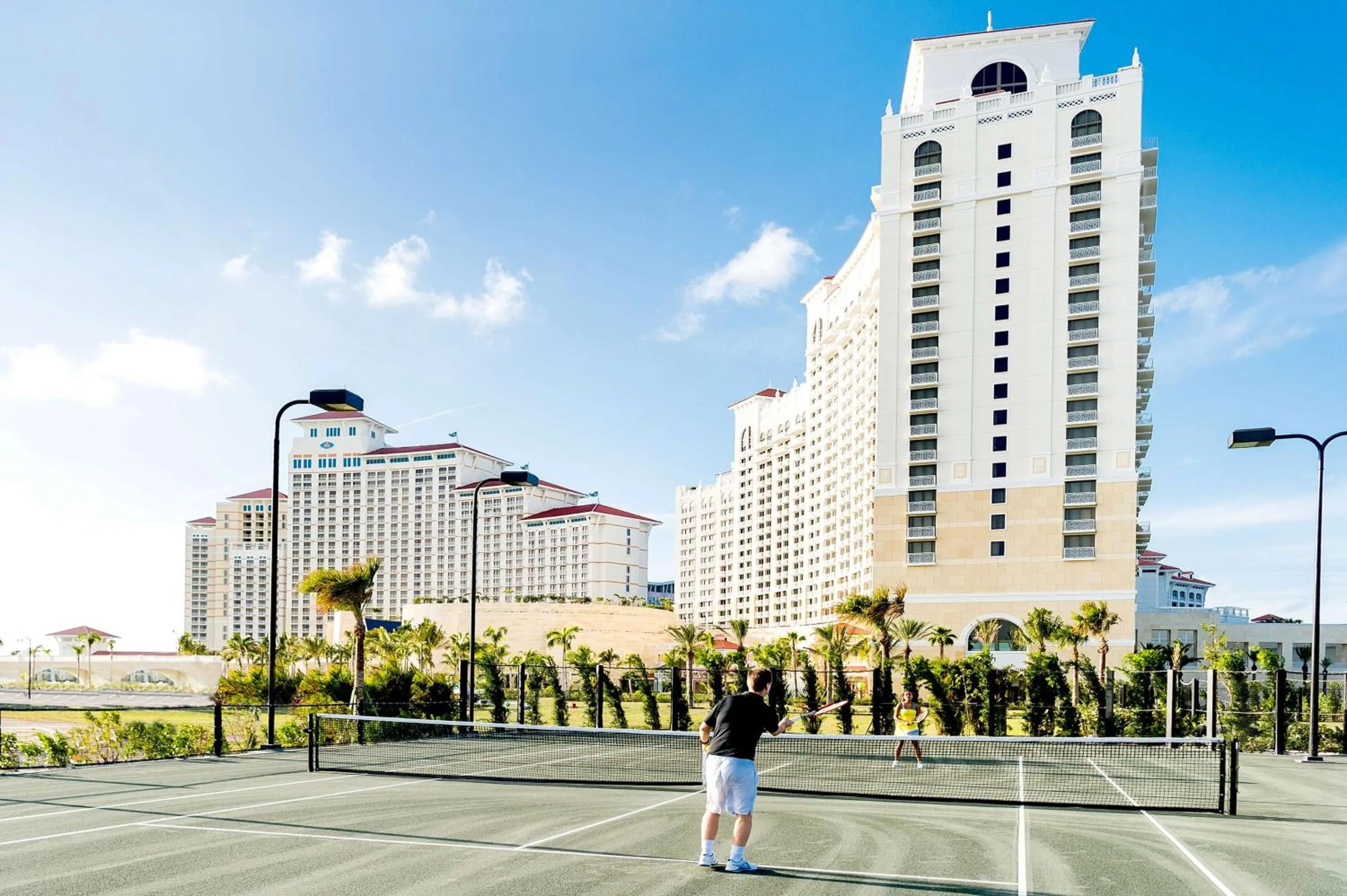 Tennis court in Grand Hyatt Baha Mar