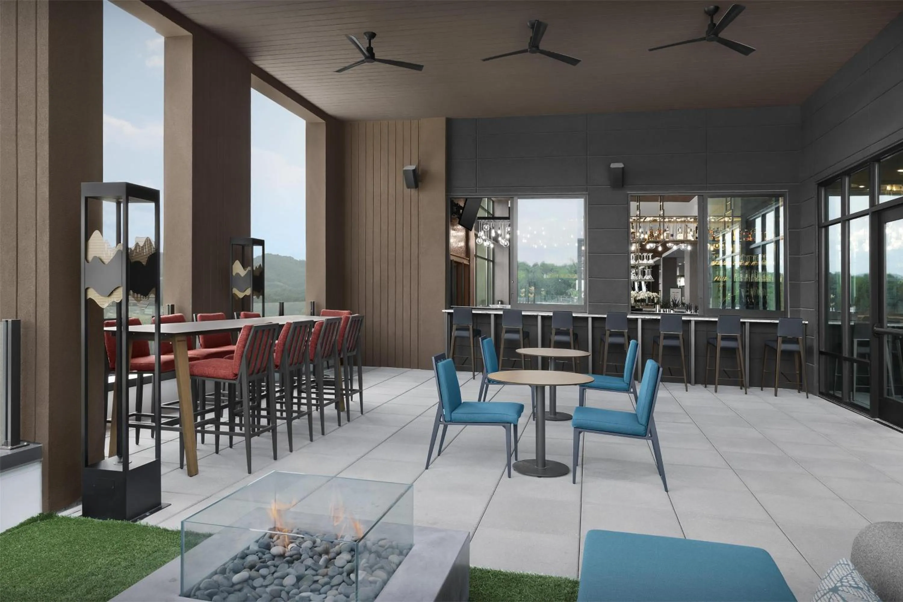 Patio in Embassy Suites By Hilton Pigeon Forge Resort